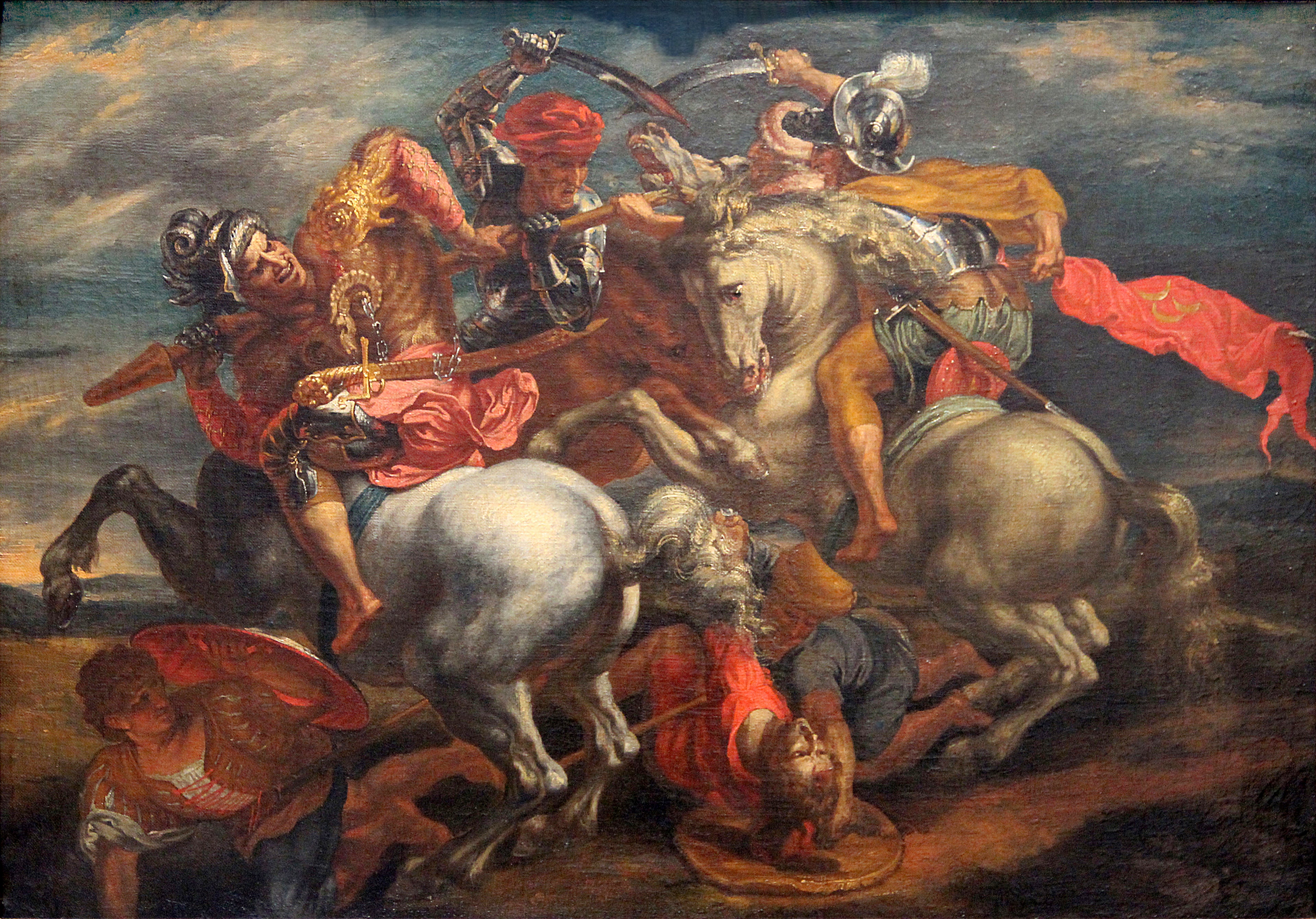 "The Battle of Anghiari" (The Struggle for the Standard). - Peter Paul Rubens
