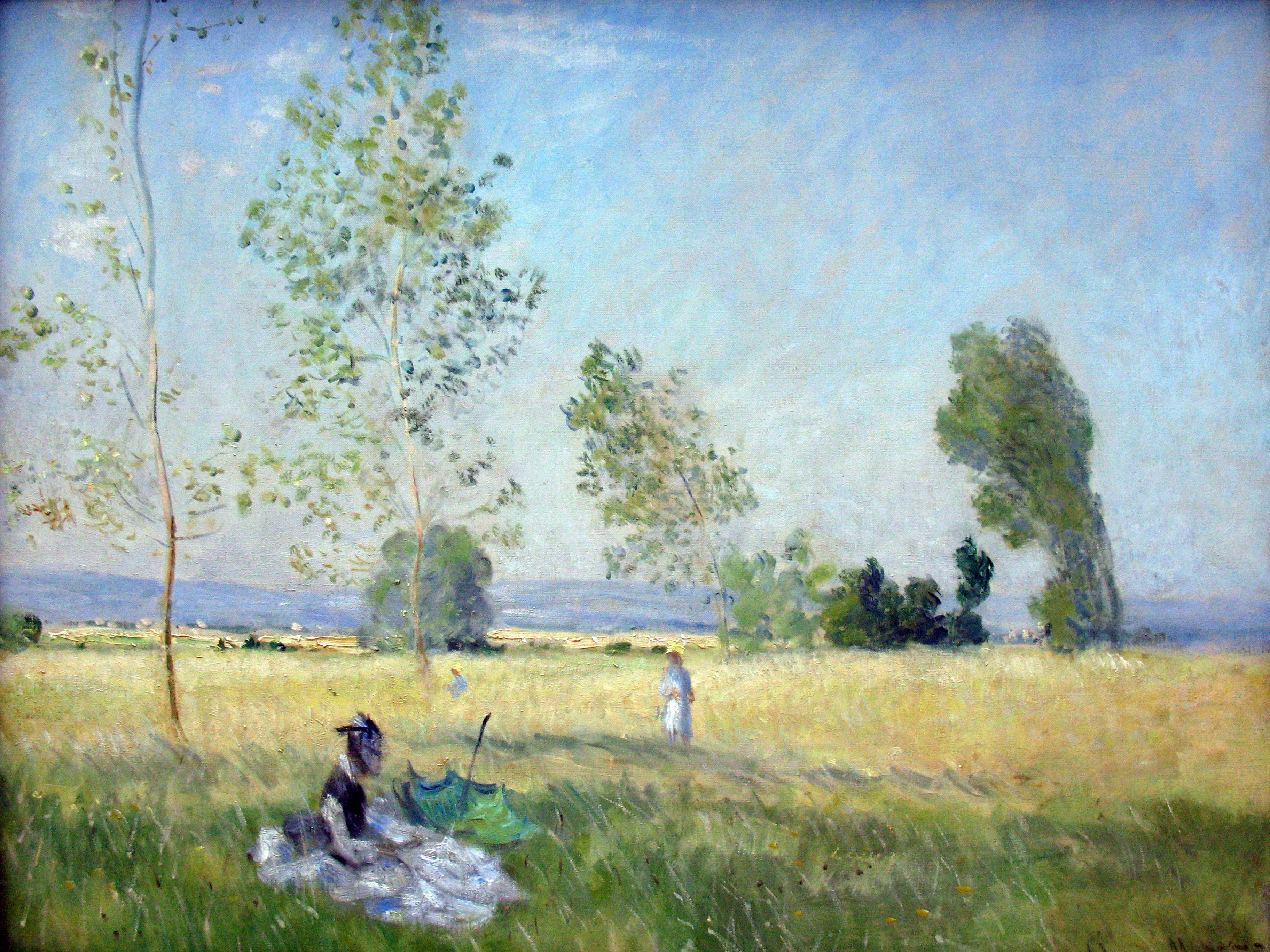 Reproduction du tableau ยซ L'รtรฉ - Claude Monet ยป par Alpha Reproduction en peinture ร lโhuile