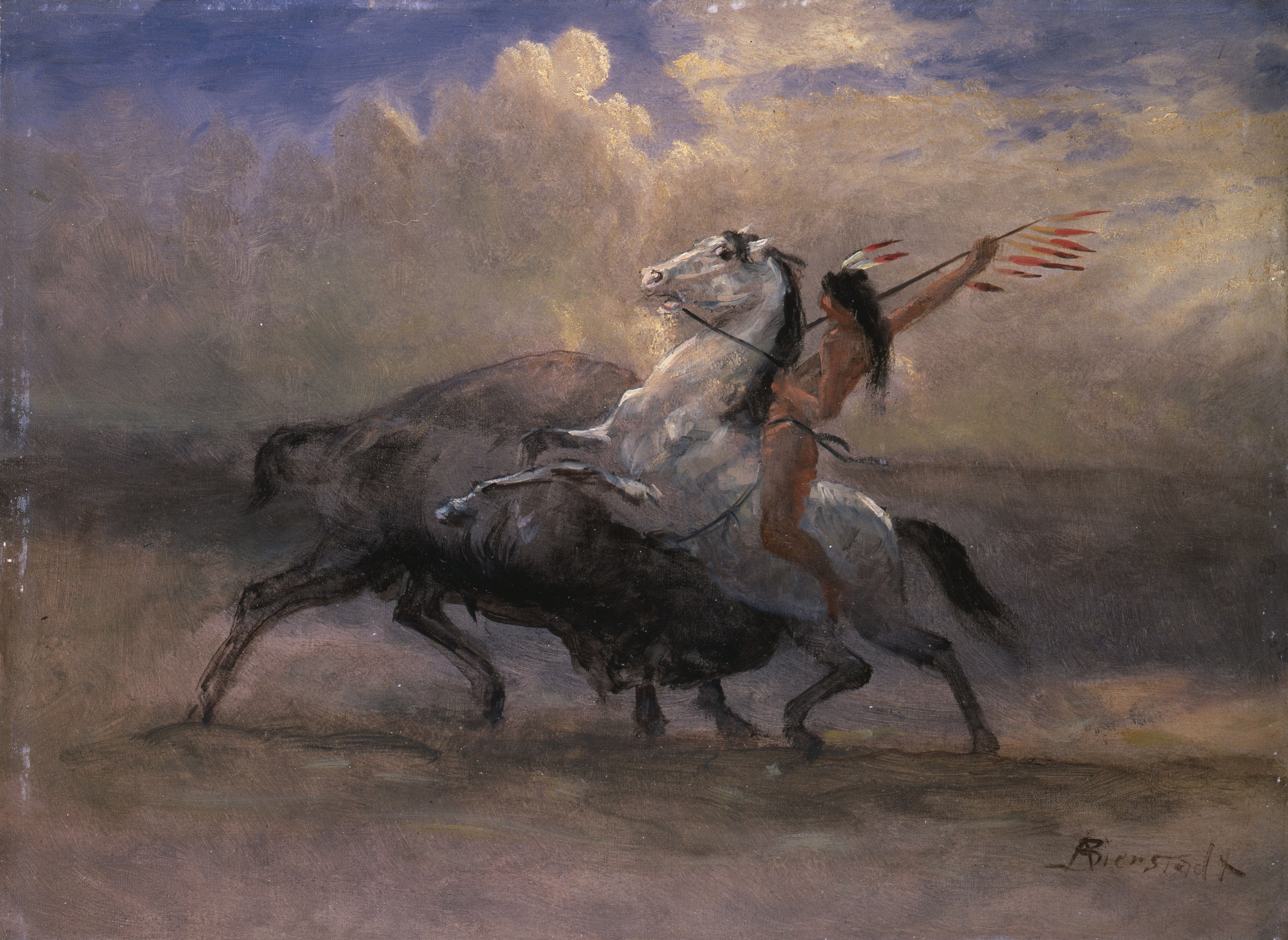 Esquisse pour « Le dernier des bisons » - Albert Bierstadt
