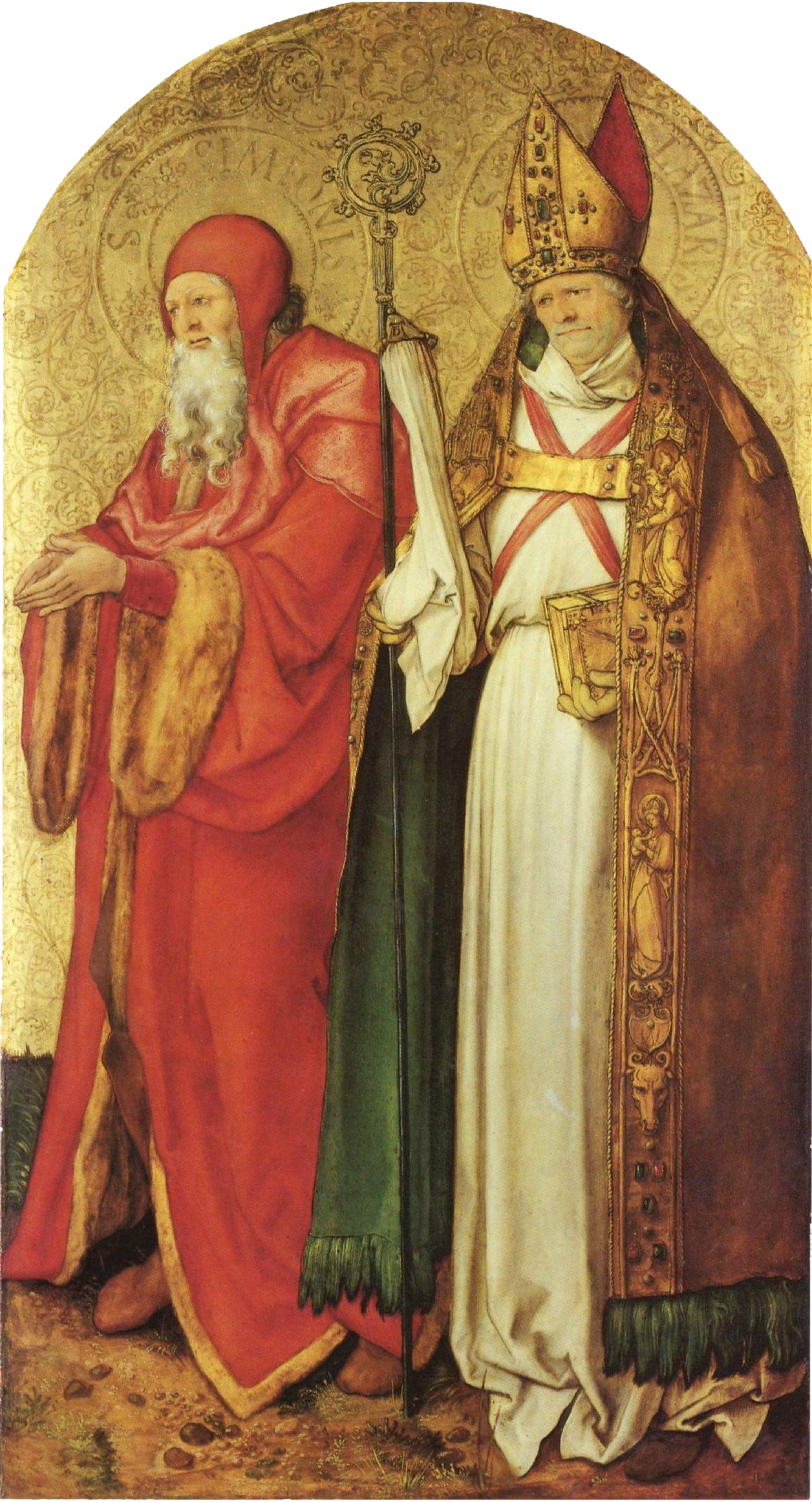 Altar of Jabach: Saints Simeon and Lazarus - Albrecht Dürer