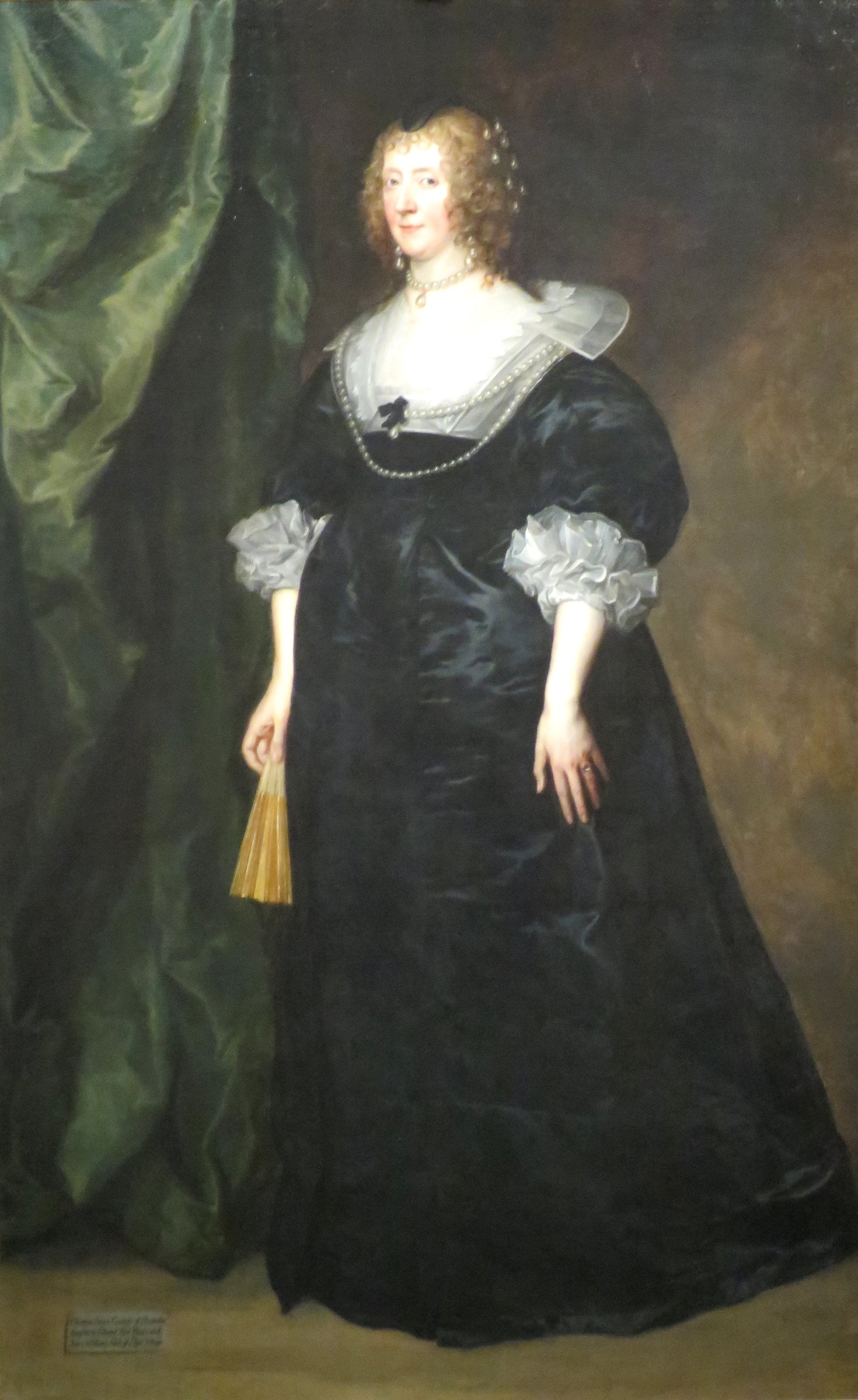 Portrait de Christiana Bruce, Lady Cavendish, comtesse de Devonshire (décédée en 1675) - Antoine van Dyck