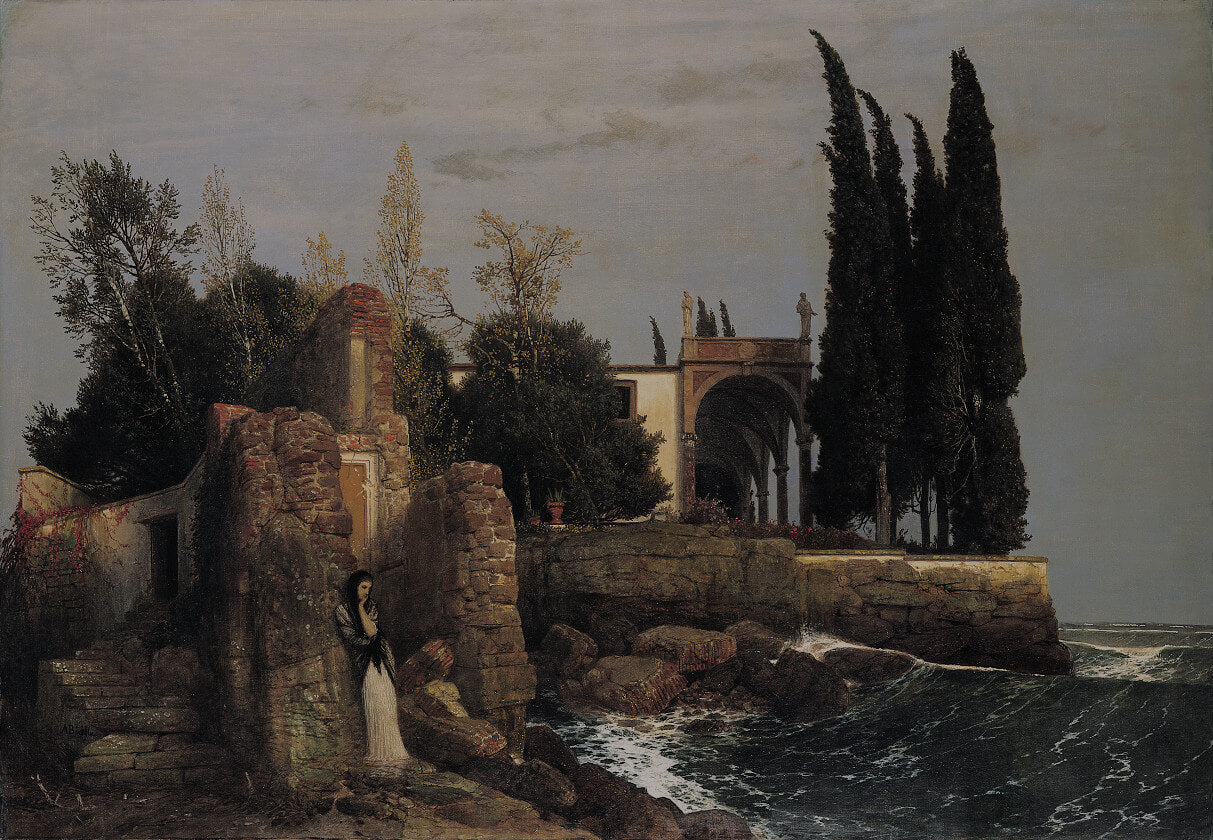 Villa au bord de la mer - Arnold Böcklin
