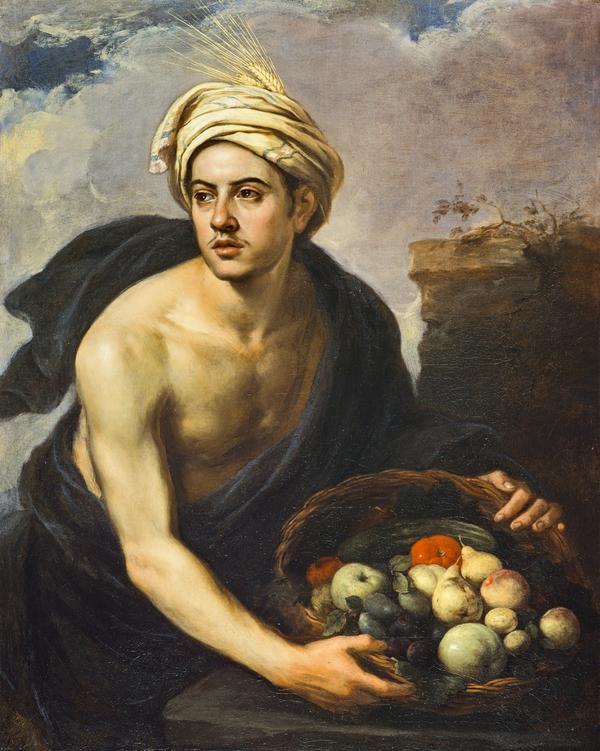 Un jeune homme avec un panier de fruits (personnification de « l'été ») - Bartolomé Esteban Murillo
