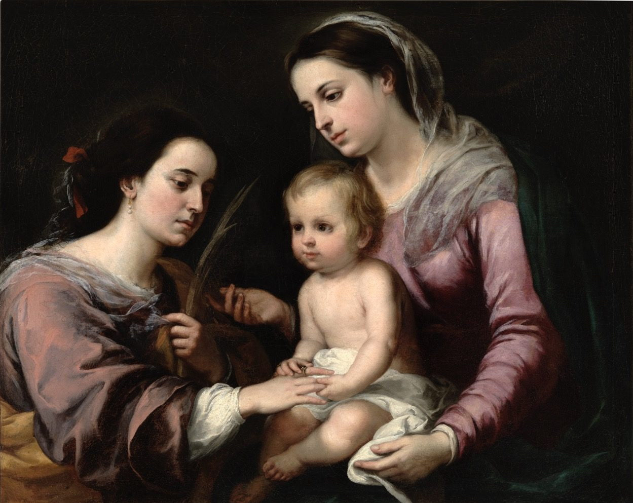 Le Mariage mystique de Sainte Catherine - Bartolomé Esteban Murillo