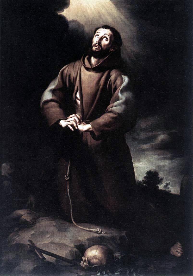 Saint François d'Assise en prière - Bartolomé Esteban Murillo