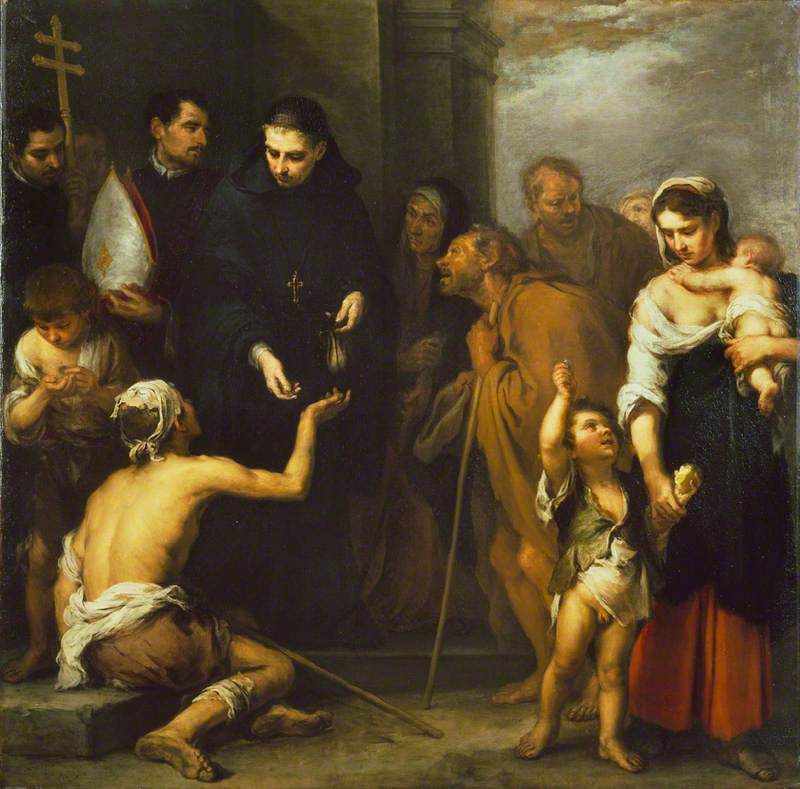 La Charité de Saint Thomas de Villanueva - Bartolomé Esteban Murillo