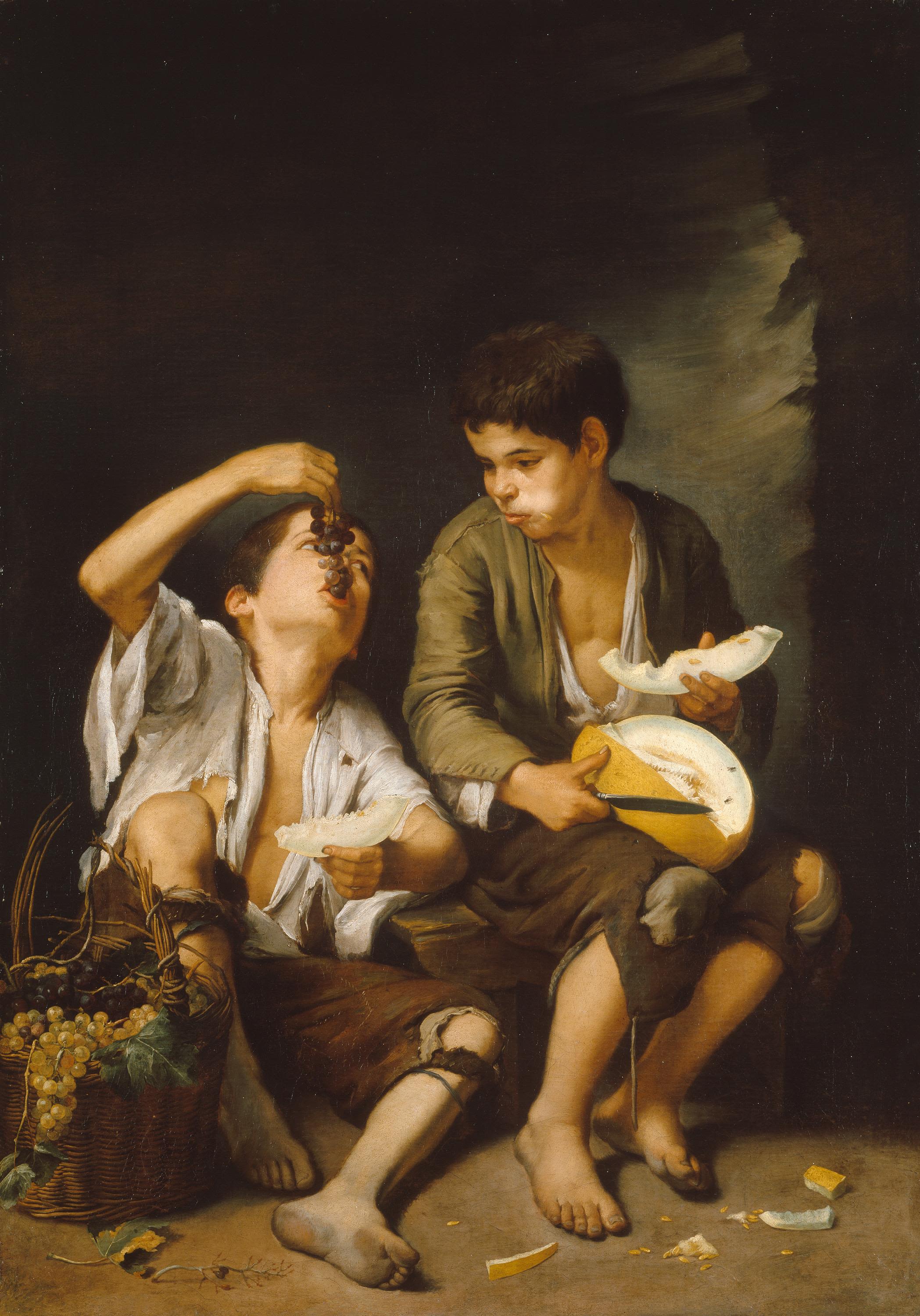 Les Mangeurs de melon et de raisin - Bartolomé Esteban Murillo