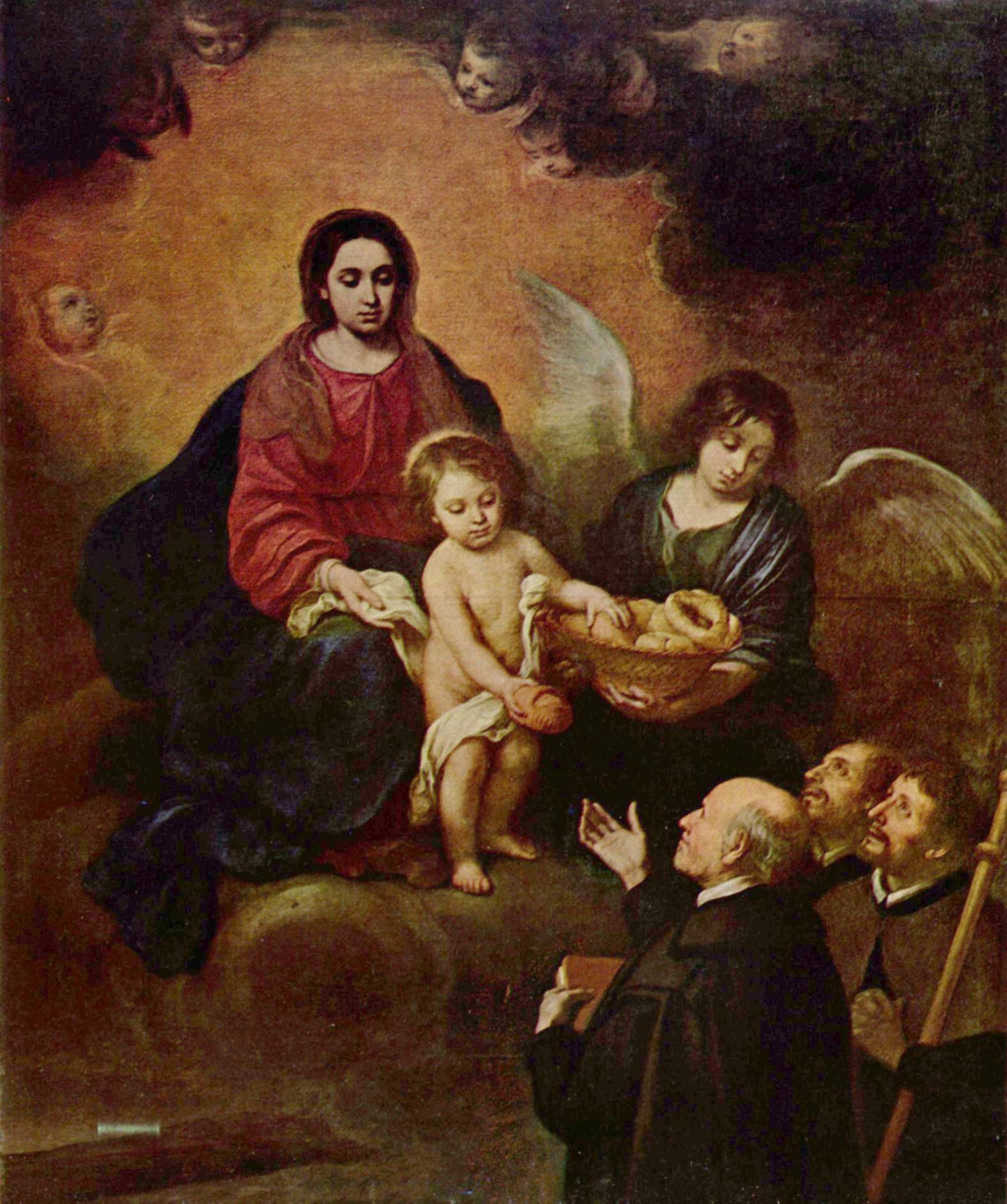 L'Enfant Jésus distribuant du pain aux pèlerins - Bartolomé Esteban Murillo