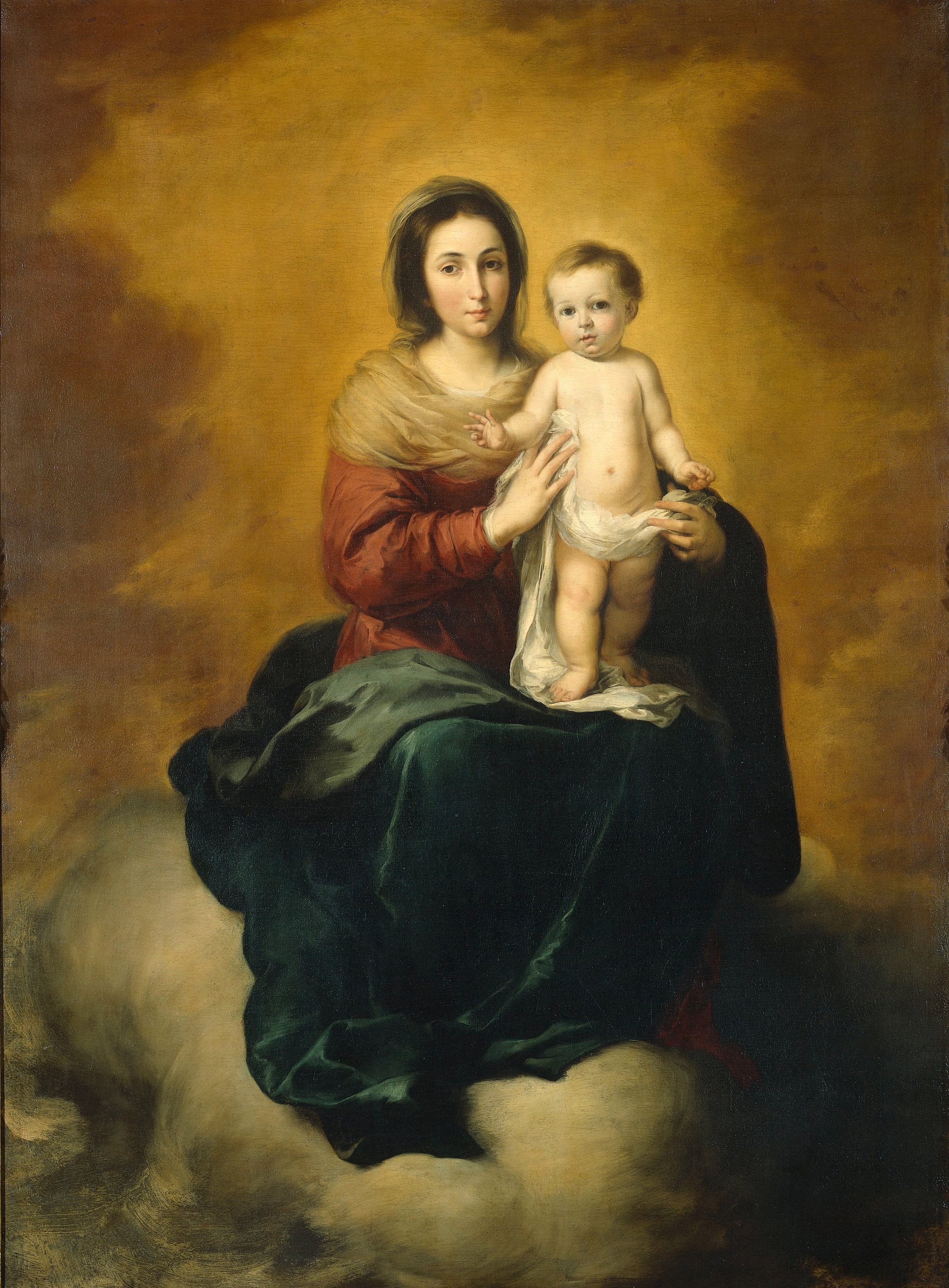 Vierge à l'Enfant. - Bartolomé Esteban Murillo