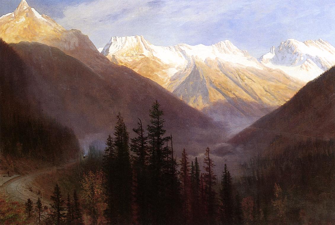Lever de soleil à Glacier Station - Albert Bierstadt