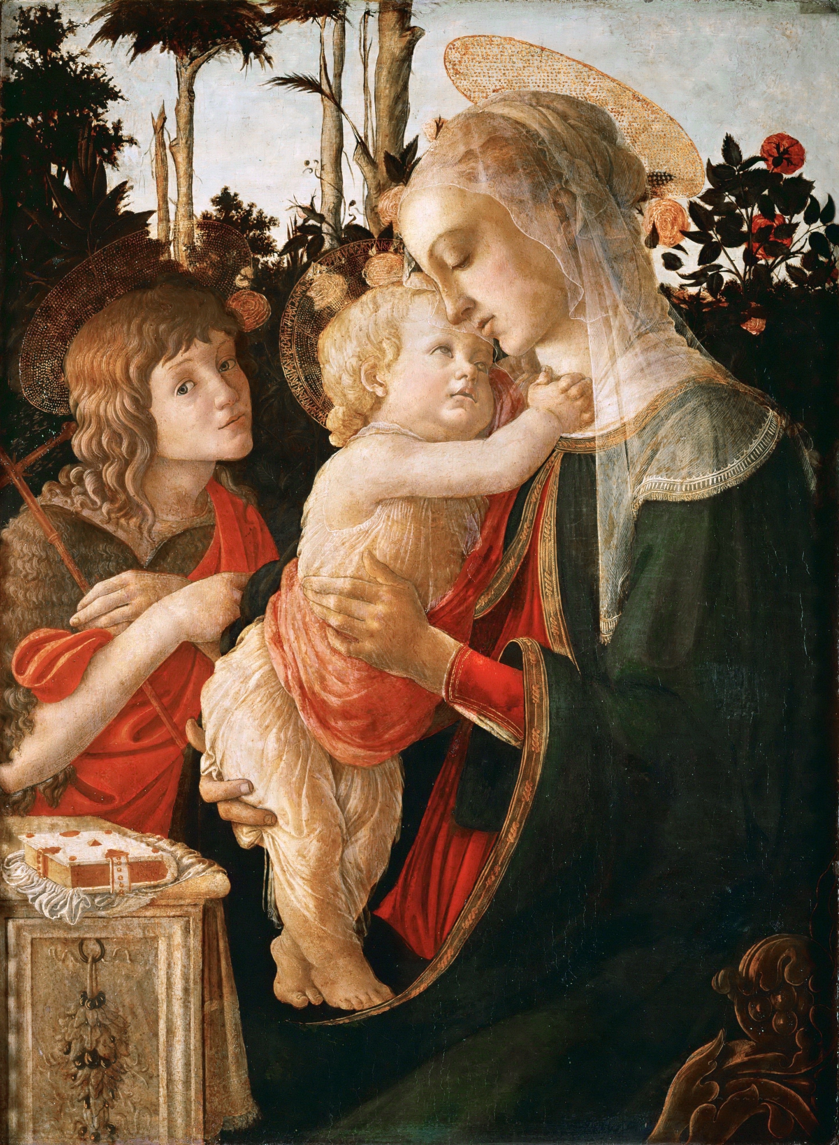 The Virgin and Child with the Young Saint John the Baptist - Sandro Botticelli
