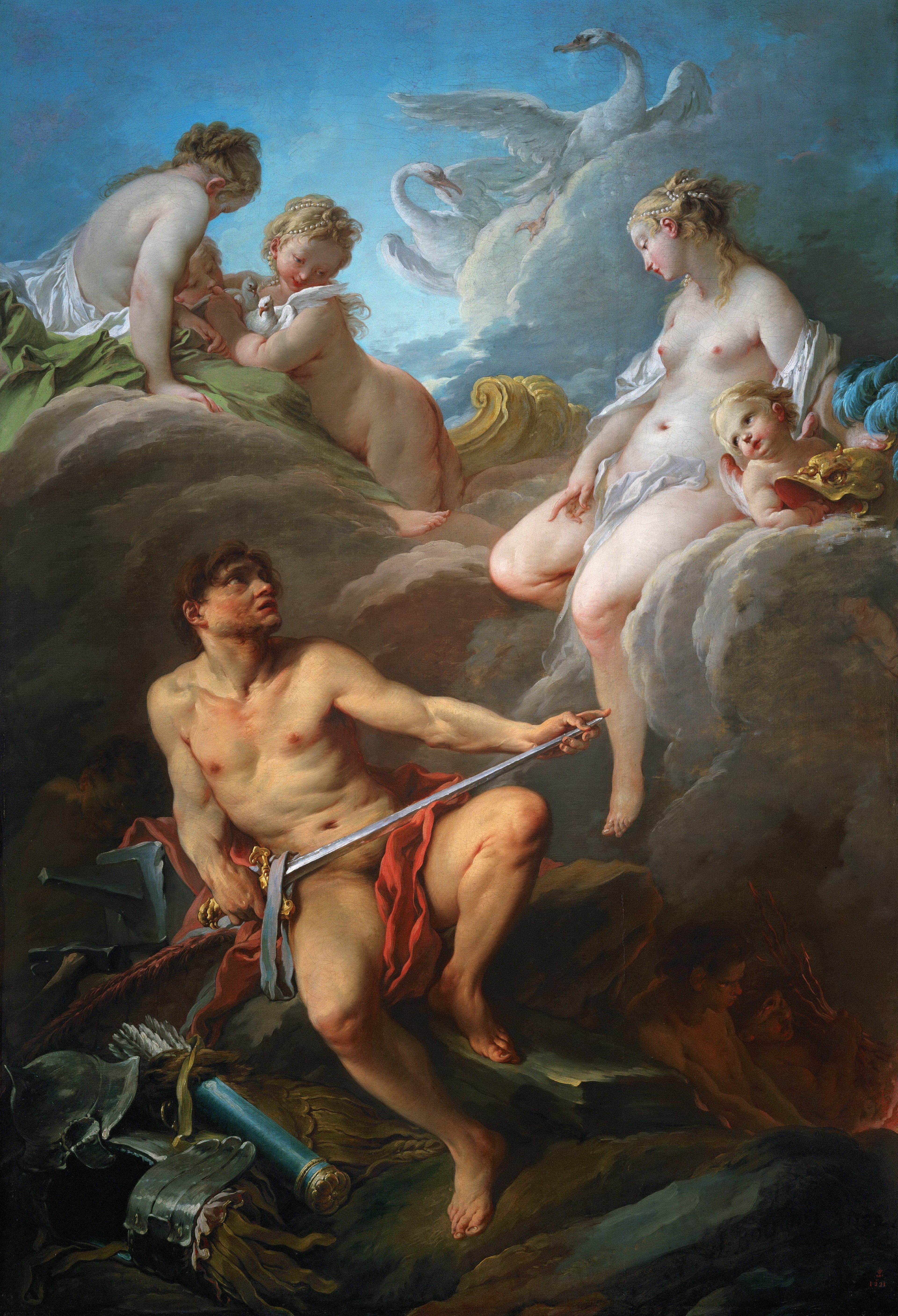 Vénus demandant à Vulcain des armes pour Énée - François Boucher