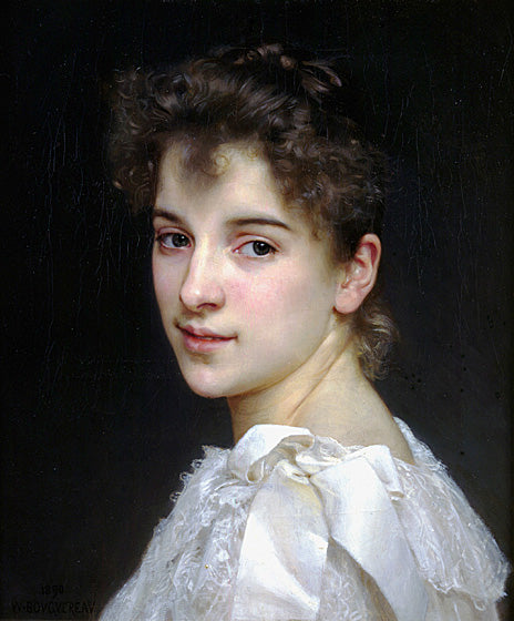 Reproduction du tableau ÂĢ Portrait de Gabrielle Cot - Bouguereau Âģ par Alpha Reproduction en peinture à lâhuile