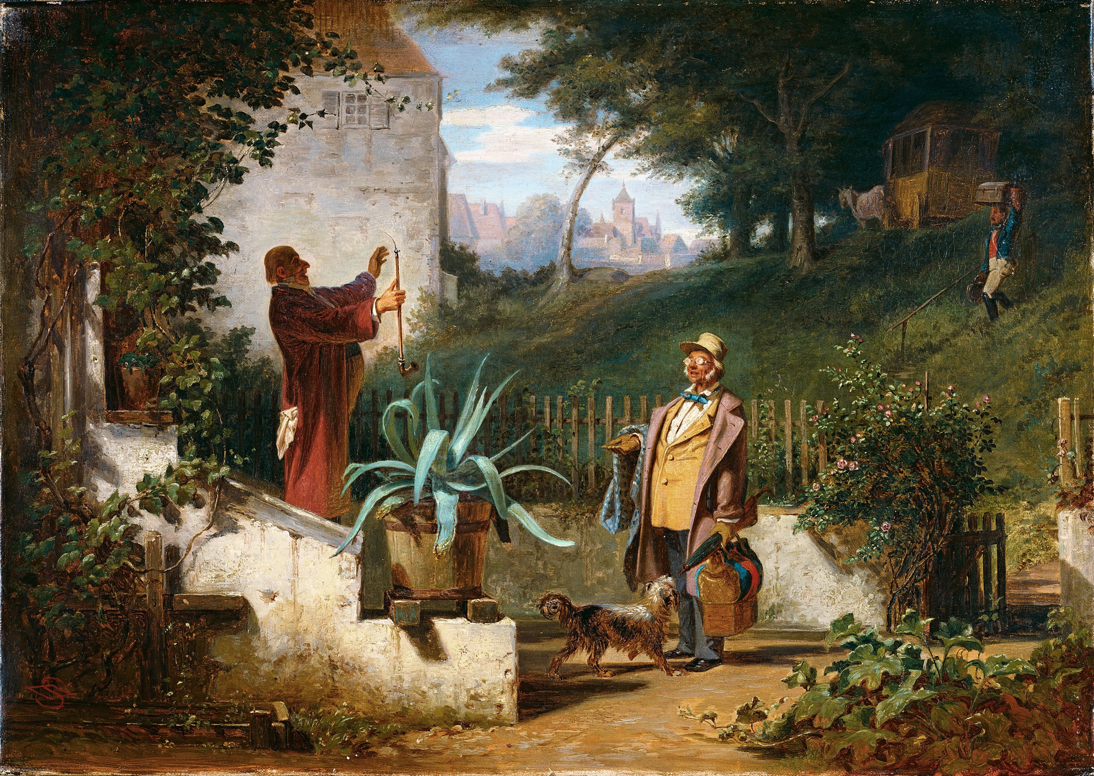 Les amis d'enfance - Carl Spitzweg
