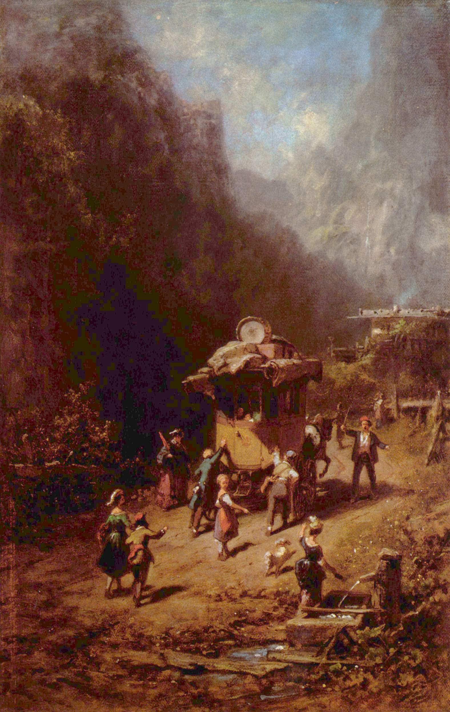 Company of Traveling Artists - Carl Spitzweg