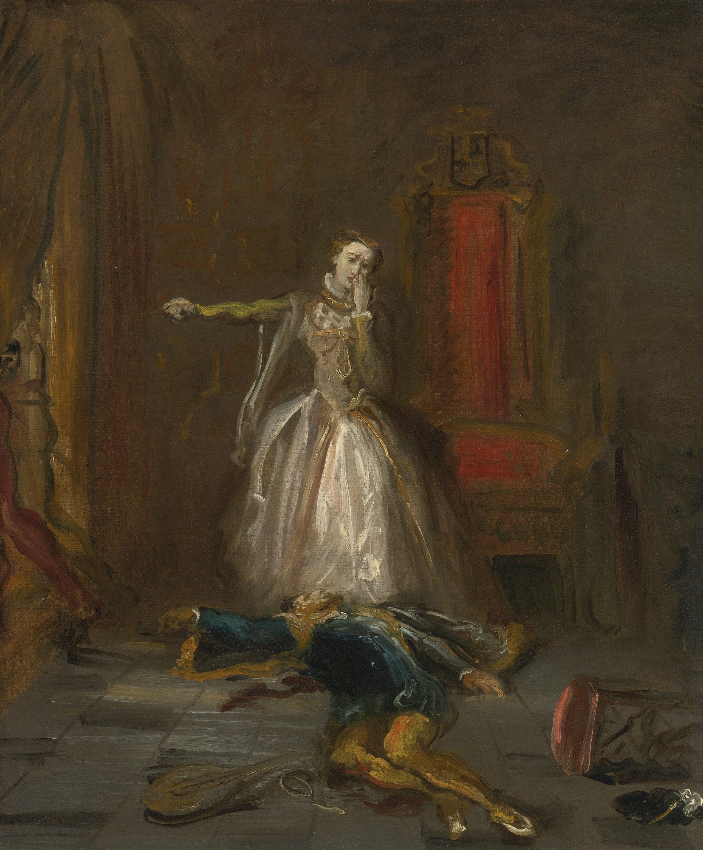 Marie Stuart jurant la vengeance - Théodore Chassériau