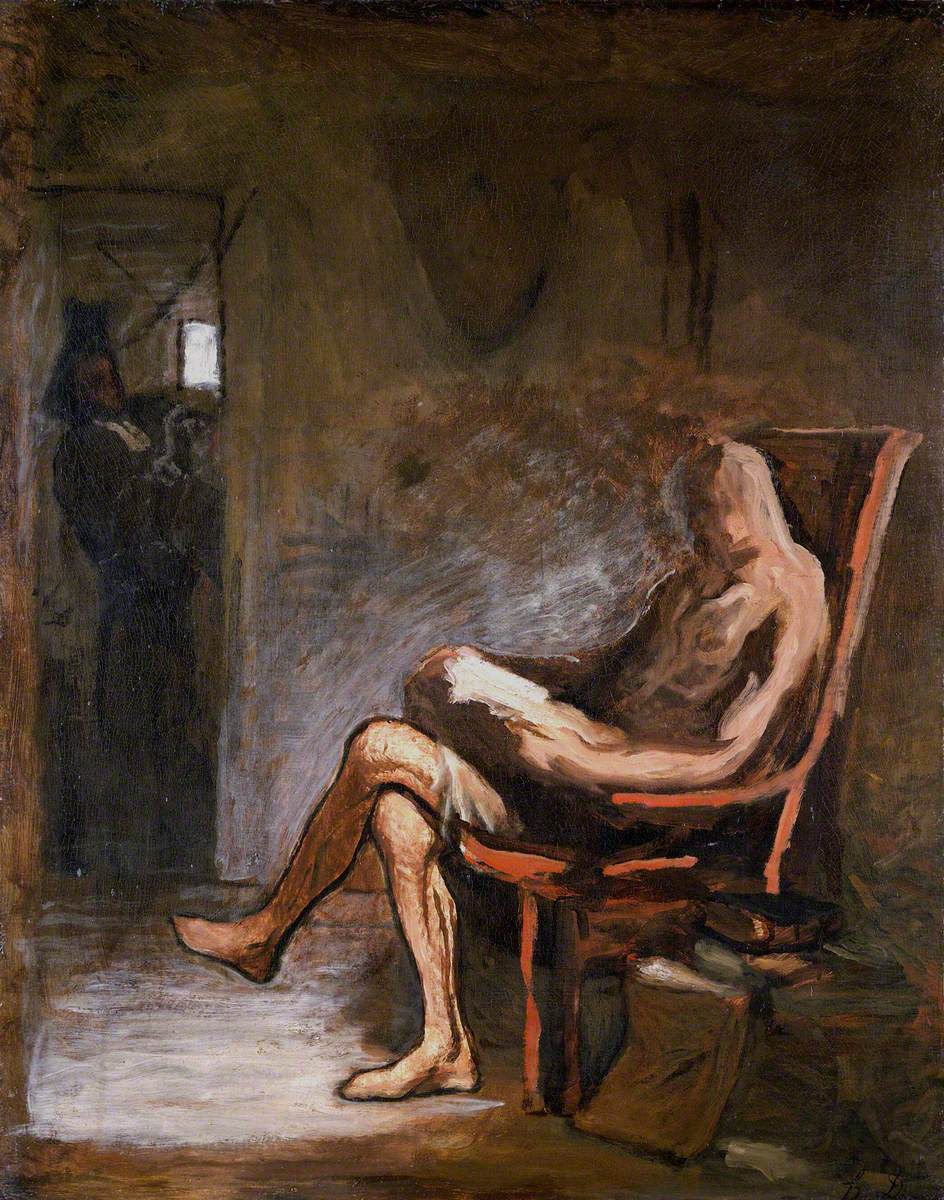 Don Quichotte en train de lire - Honoré Daumier