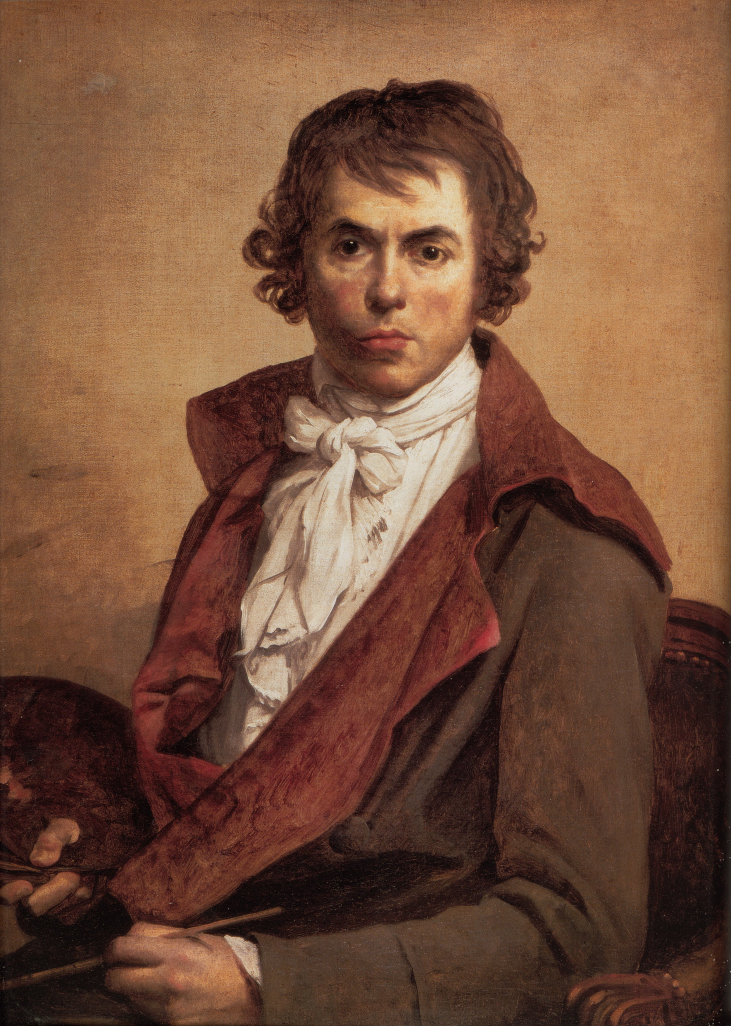 Reproduction du tableau ยซ Autoportrait - Jacques-Louis David ยป par Alpha Reproduction en peinture ร lโhuile