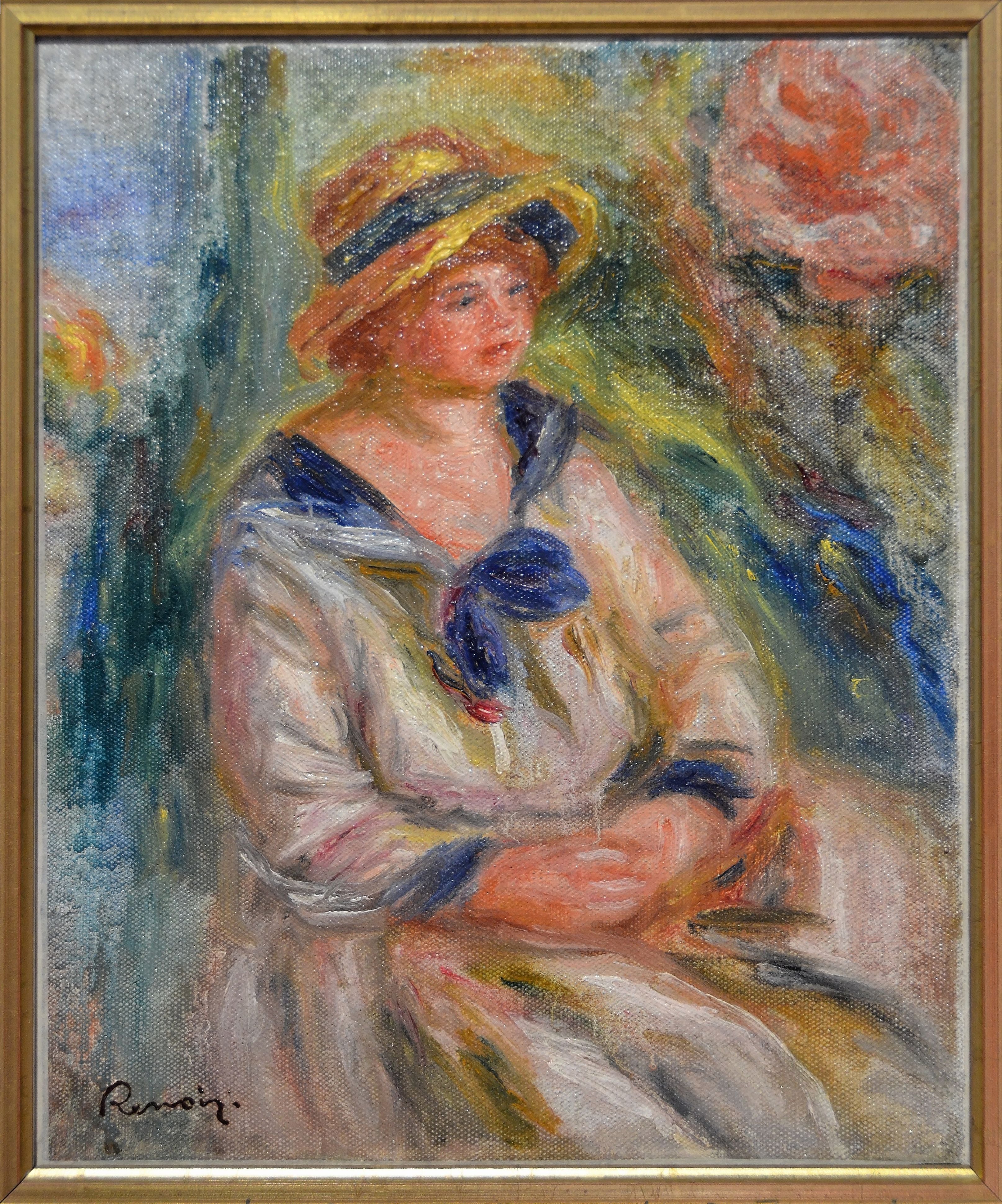 Reproduction du tableau ÂĢ Ãtude pour un portrait - Pierre-Auguste Renoir Âģ par Alpha Reproduction en peinture à lâhuile
