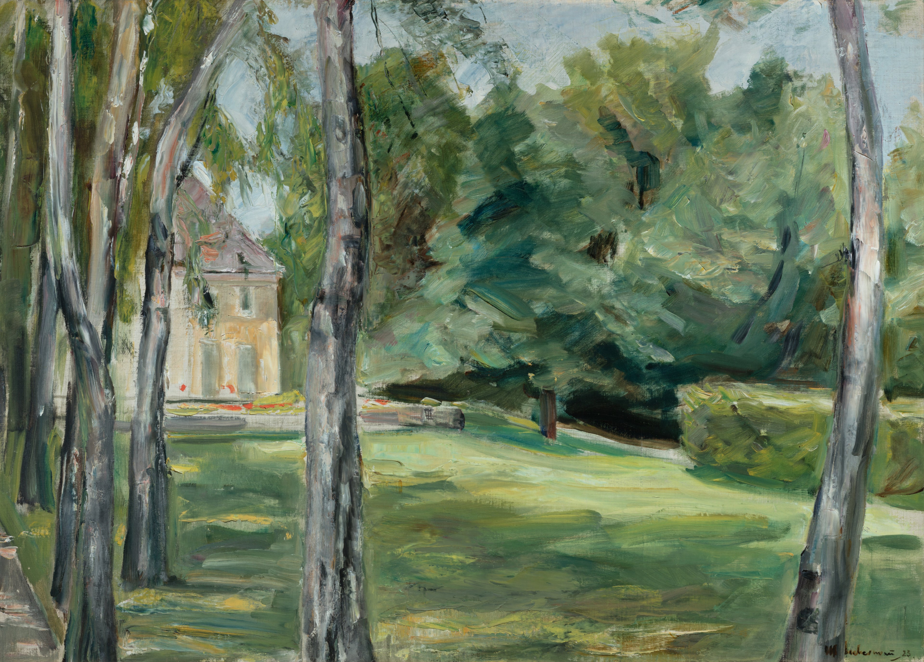Maison dans le jardin (Dům v zahradě) - Max Liebermann