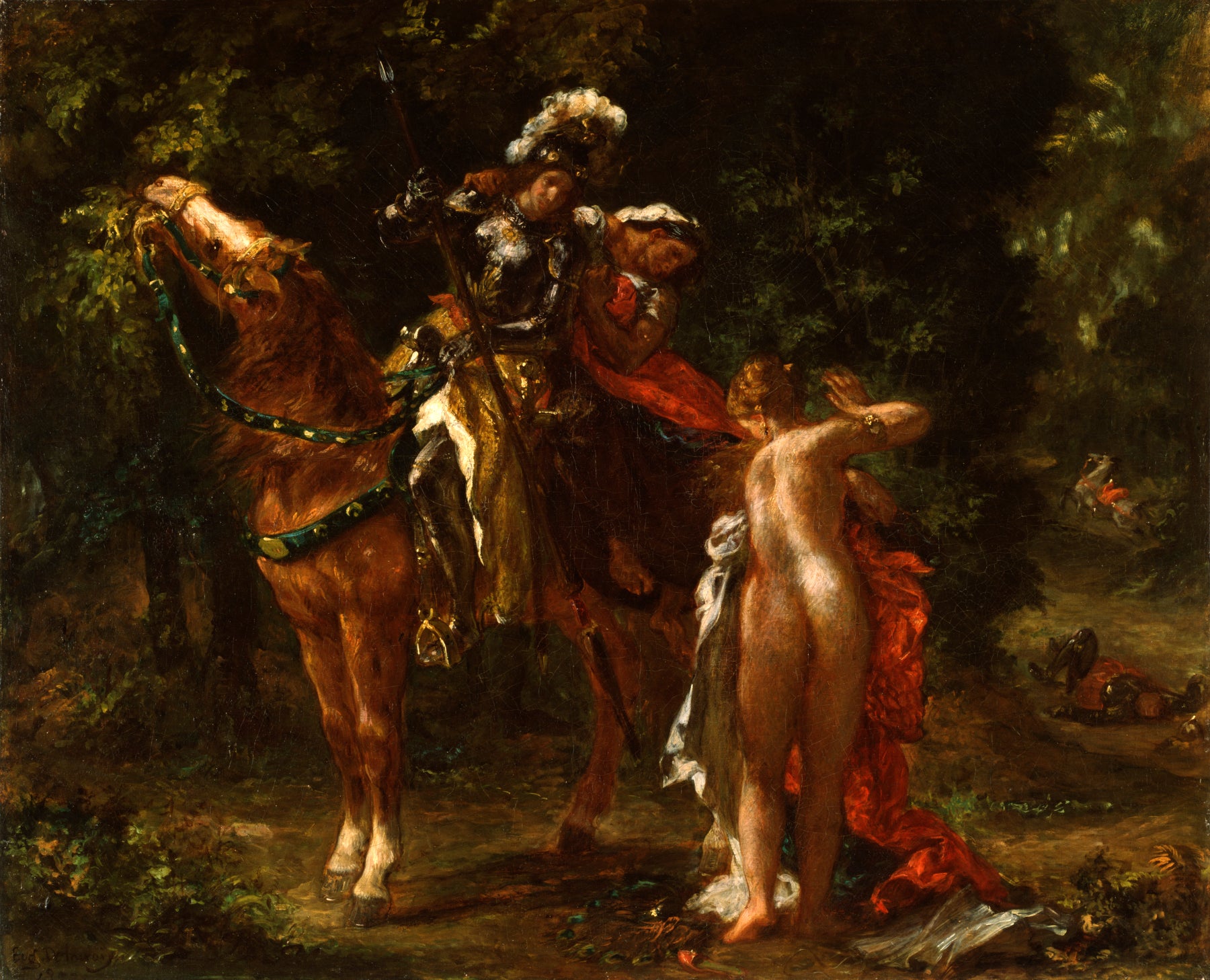 Reproduction du tableau « Marphise - Eugène Delacroix » par Alpha Reproduction en peinture à l’huile
