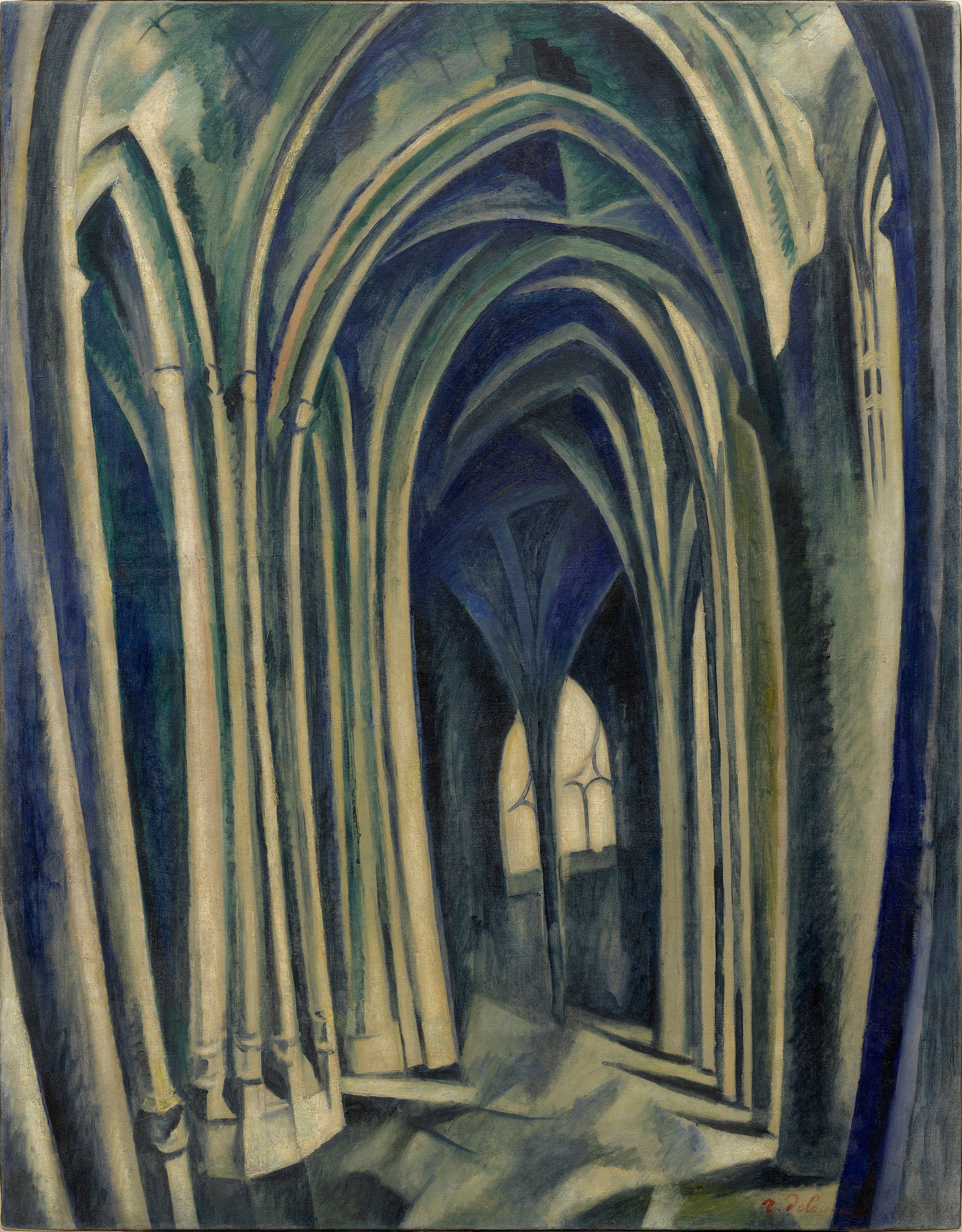Reproduction du tableau « Saint-Séverin n°3 - Robert Delaunay » par Alpha Reproduction en peinture à l’huile