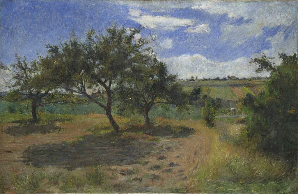 Reproduction du tableau ÂĢ Les pommiers de l'Hermitage - Paul Gauguin Âģ par Alpha Reproduction en peinture à lâhuile