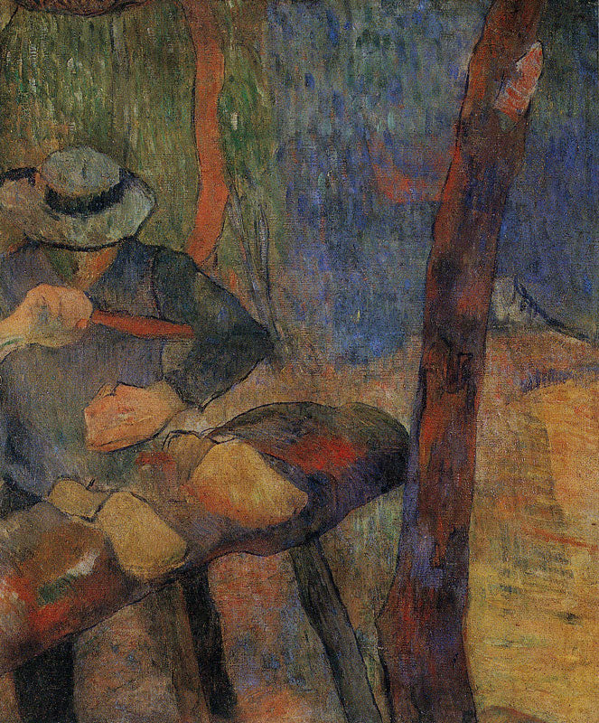 Reproduction du tableau ÂĢ Le Sabotier - Paul Gauguin Âģ par Alpha Reproduction en peinture à lâhuile