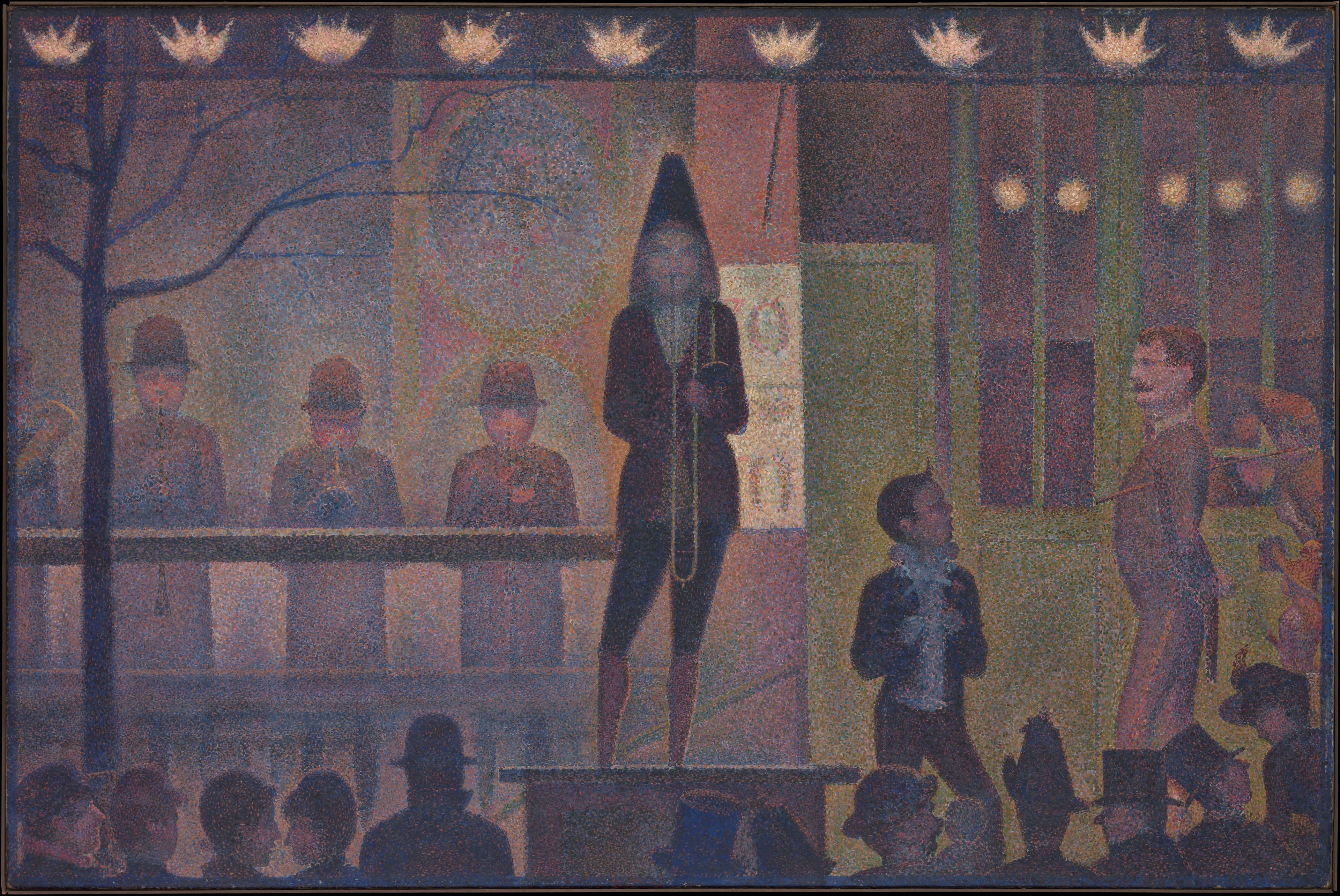 Reproduction du tableau ÂĢ Parade de cirque - Georges Seurat Âģ par Alpha Reproduction en peinture à lâhuile