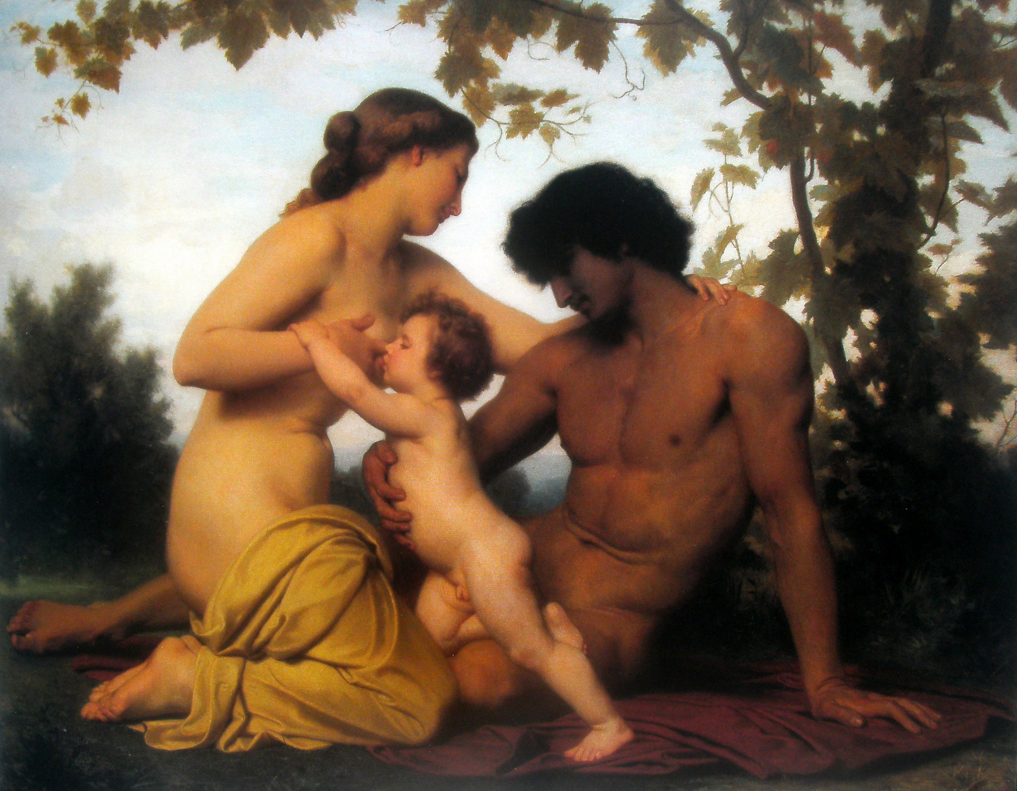Reproduction du tableau ÂĢ L'Ãge d'Or - Bouguereau Âģ par Alpha Reproduction en peinture à lâhuile