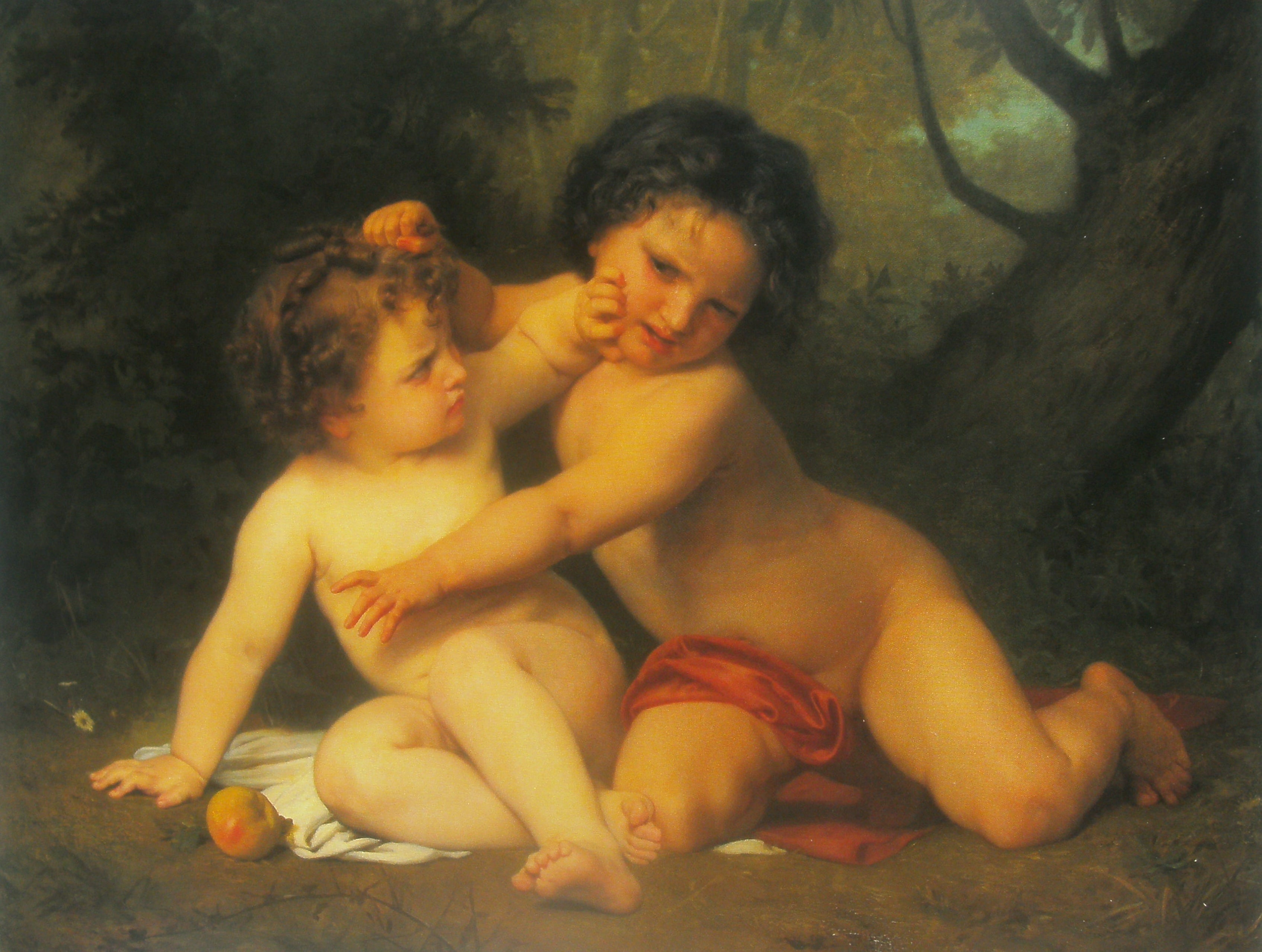 Reproduction du tableau ÂĢ La Guerre - Bouguereau Âģ par Alpha Reproduction en peinture à lâhuile