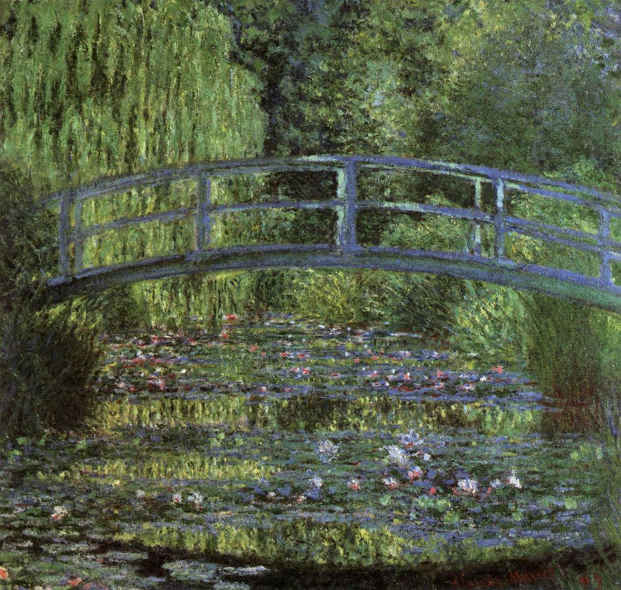 The Water Lily Pond, Green Harmony - Claude Monet