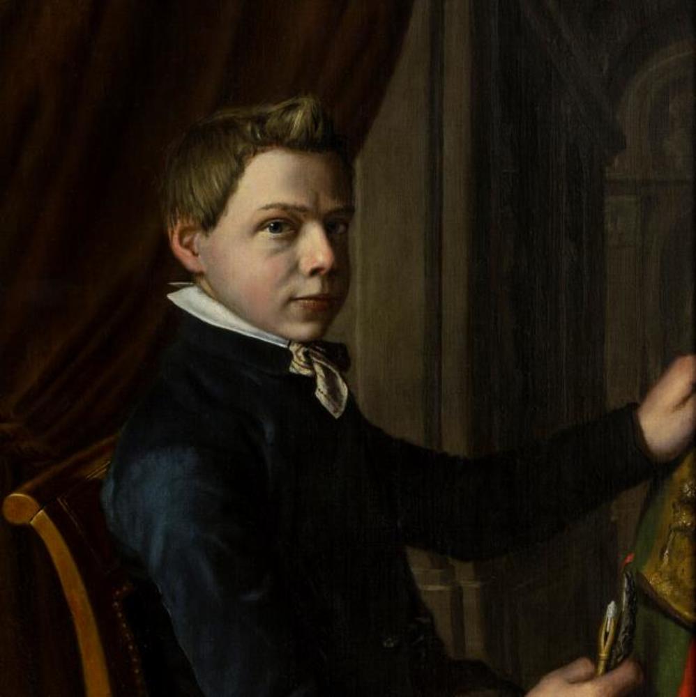 Autoportrait de Laurens Alma Tadema en garçon - Lawrence Alma-Tadema