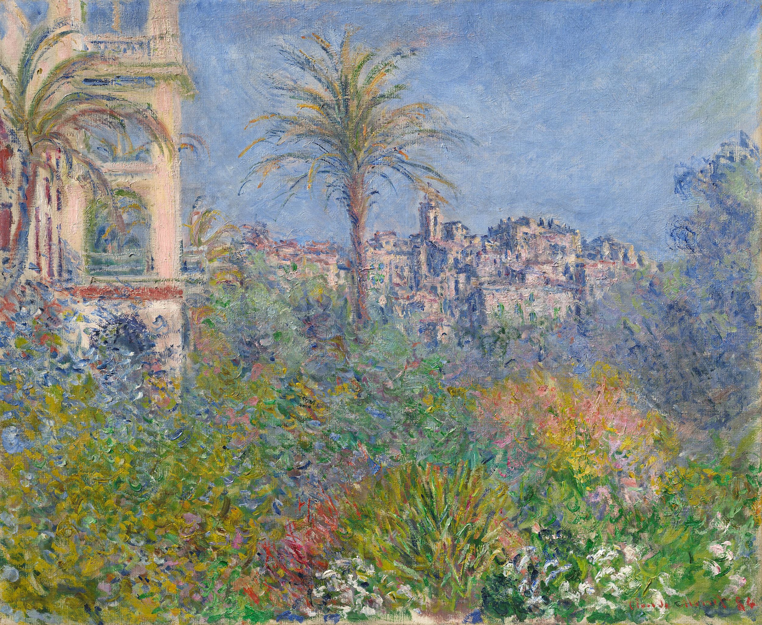 Reproduction du tableau « Villas à Bordighera - Claude Monet » par Alpha Reproduction en peinture à l’huile