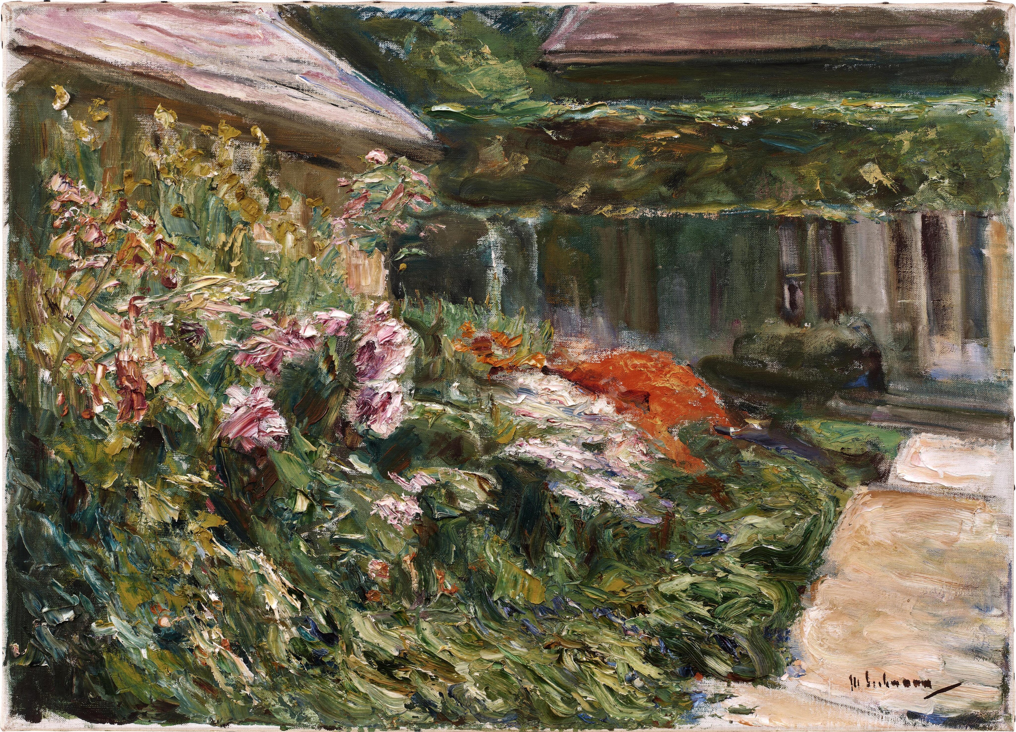 Flowering Shrubs near the Northeast-Facing Garden Shed - Max Liebermann