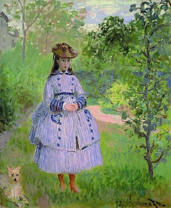 Reproduction du tableau ยซ Portrait de Mademoiselle Bonnet - Claude Monet ยป par Alpha Reproduction en peinture ร lโhuile