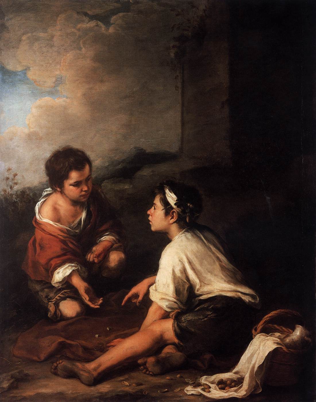 Deux garçons jouant aux dés - Bartolomé Esteban Murillo