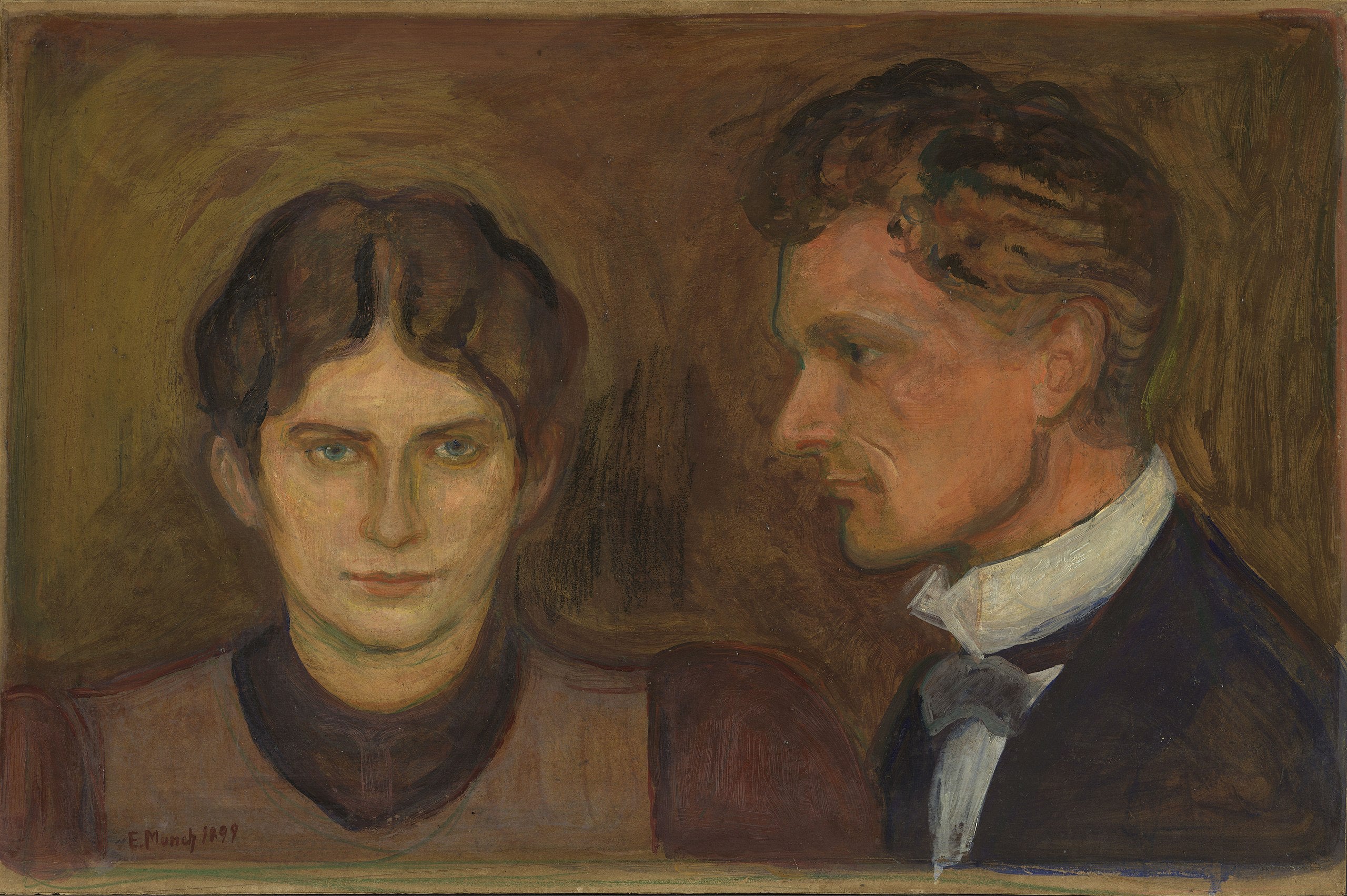 Aase and Harald Nørregaard - Edvard Munch