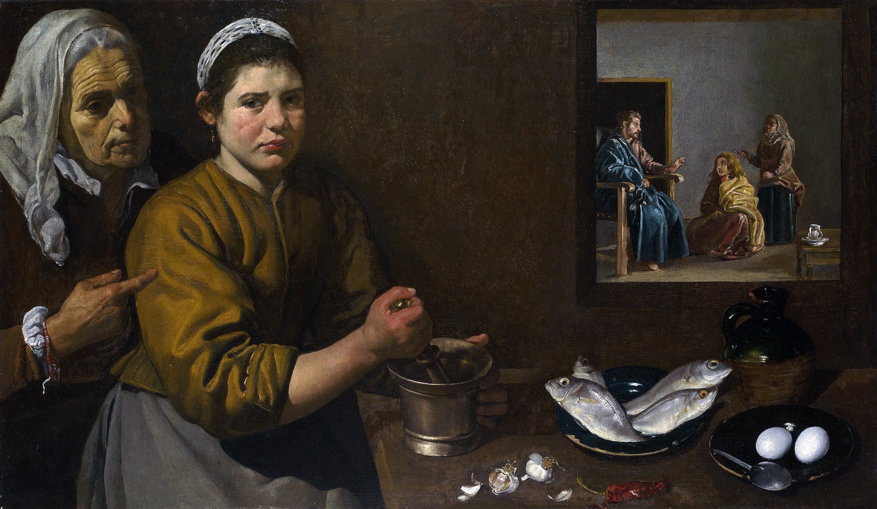Christ dans la maison de Marthe et Marie - Diego Velázquez