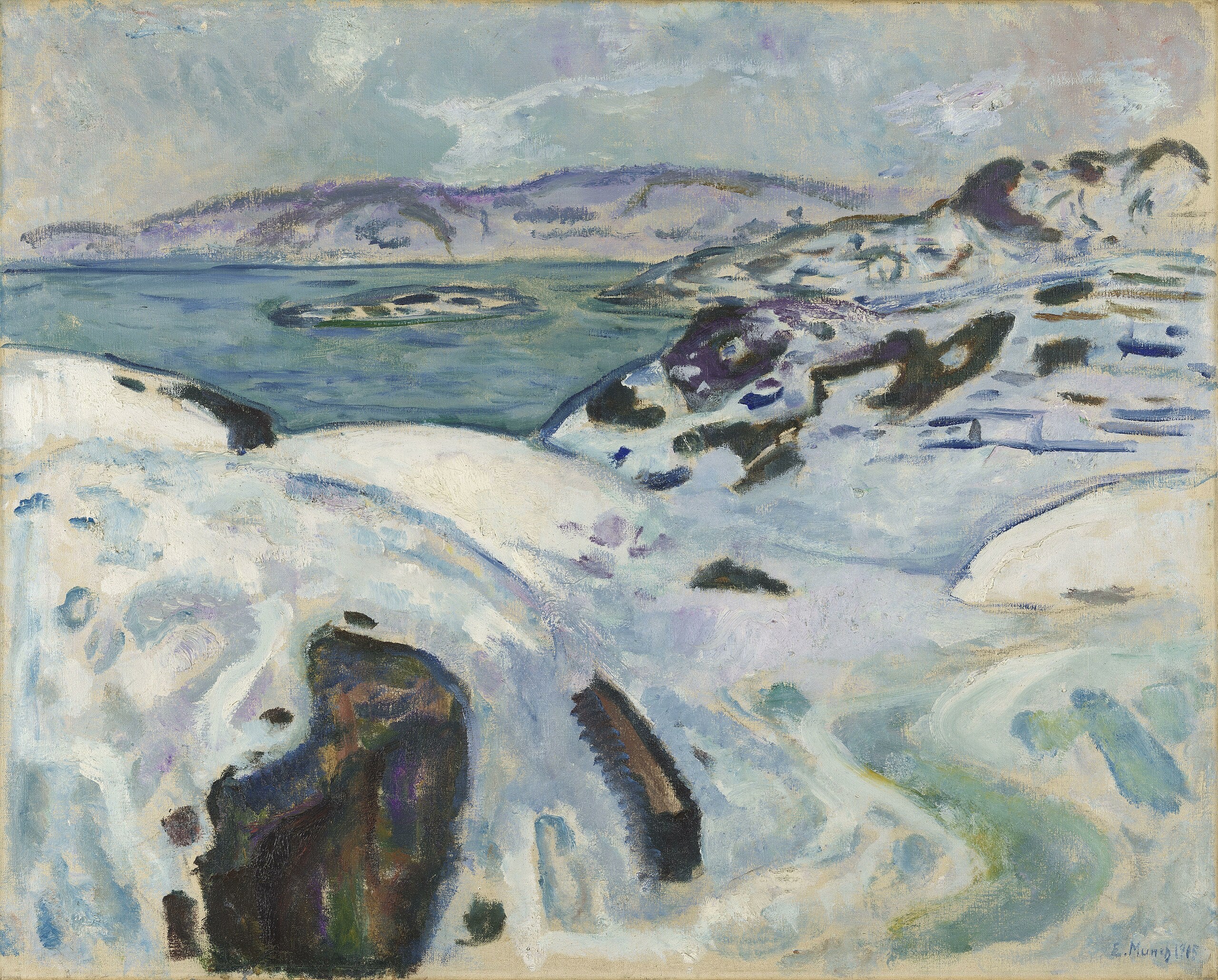 Winter on the Coast - Edvard Munch