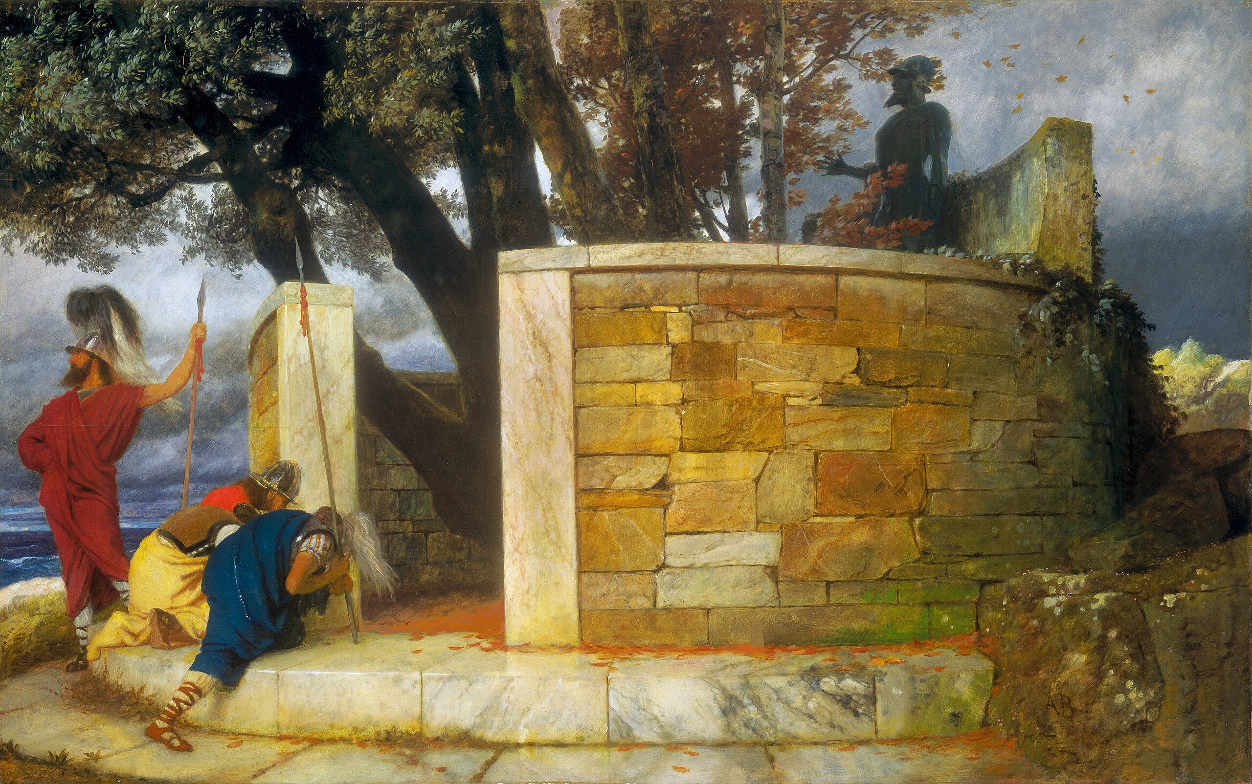 Le sanctuaire d'Hercule - Arnold Böcklin