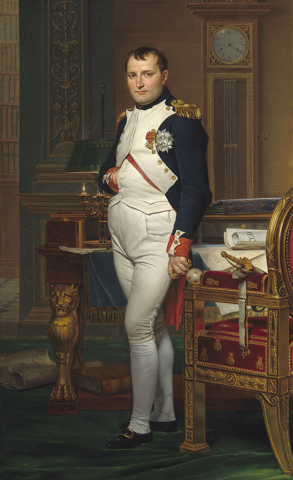 Reproduction du tableau « Napoléon dans son cabinet de travail - Jacques-Louis David » par Alpha Reproduction en peinture à l’huile