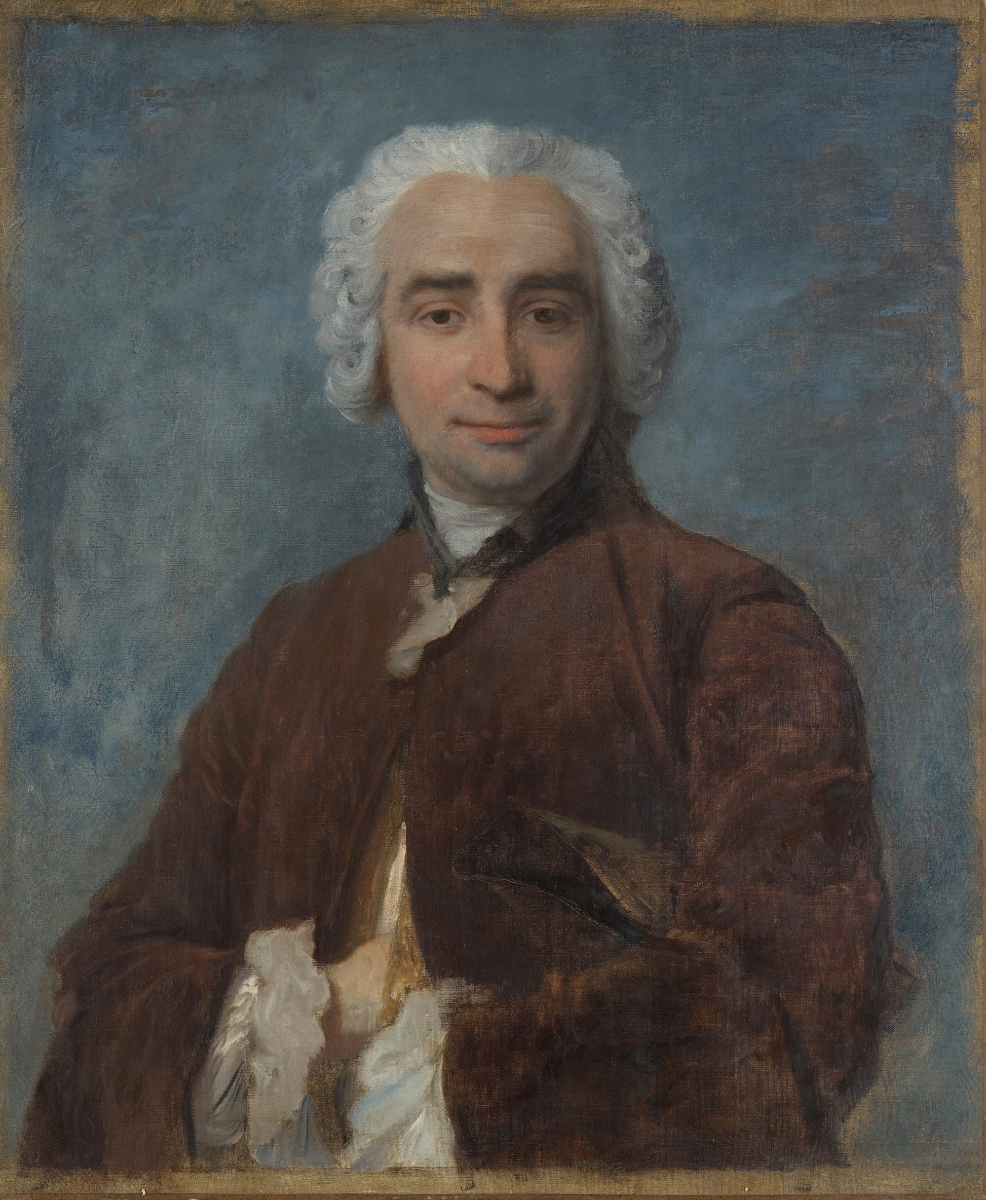 Portrait of a Man, after Maurice Quentin de La Tour - Edgar Degas
