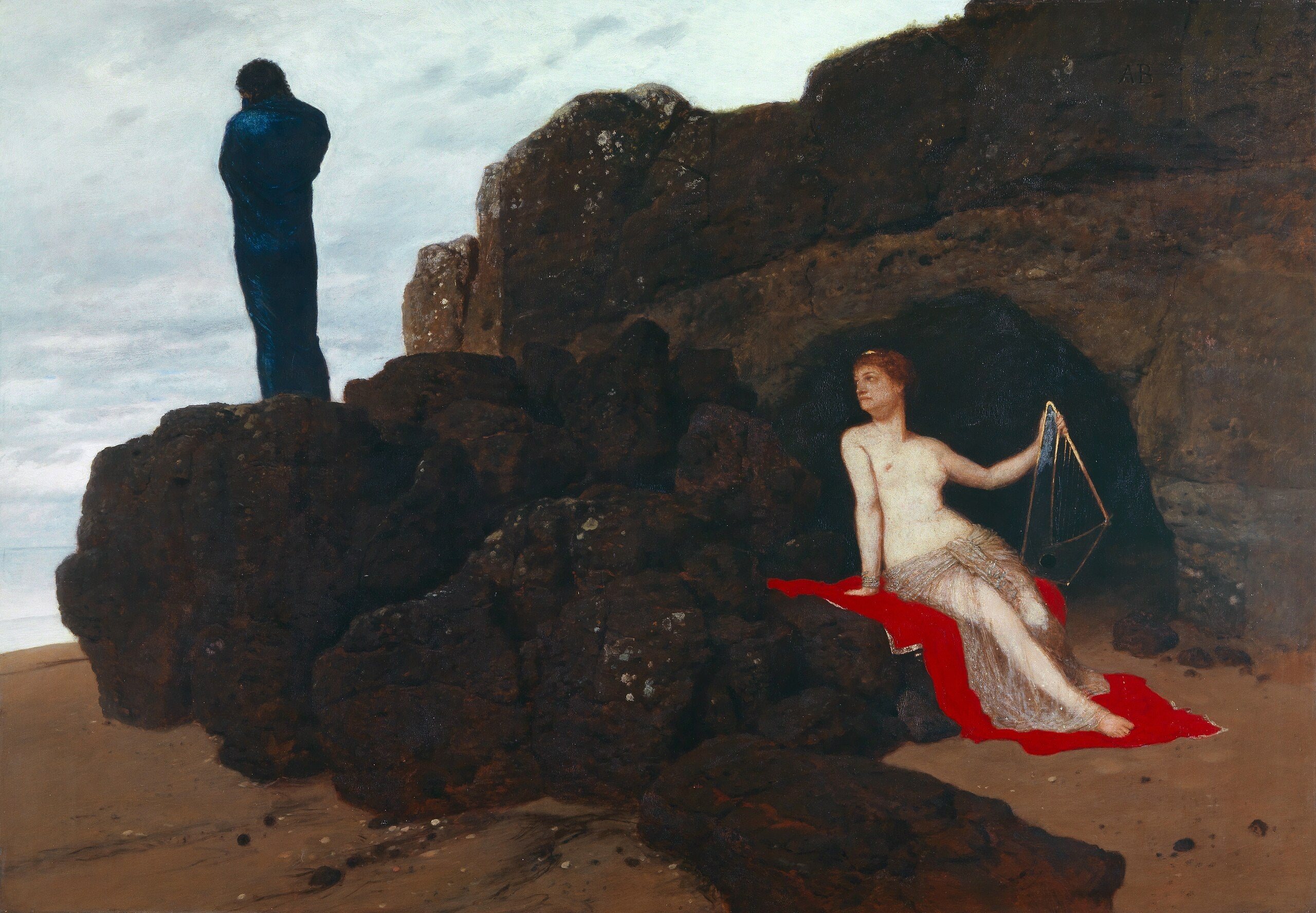 Ulysse et Calypso - Arnold Böcklin
