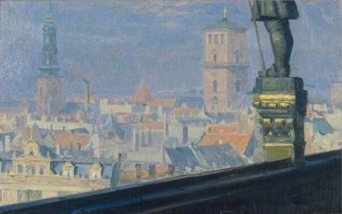 Overview of Copenhagen City Hall - Peder Severin Krøyer