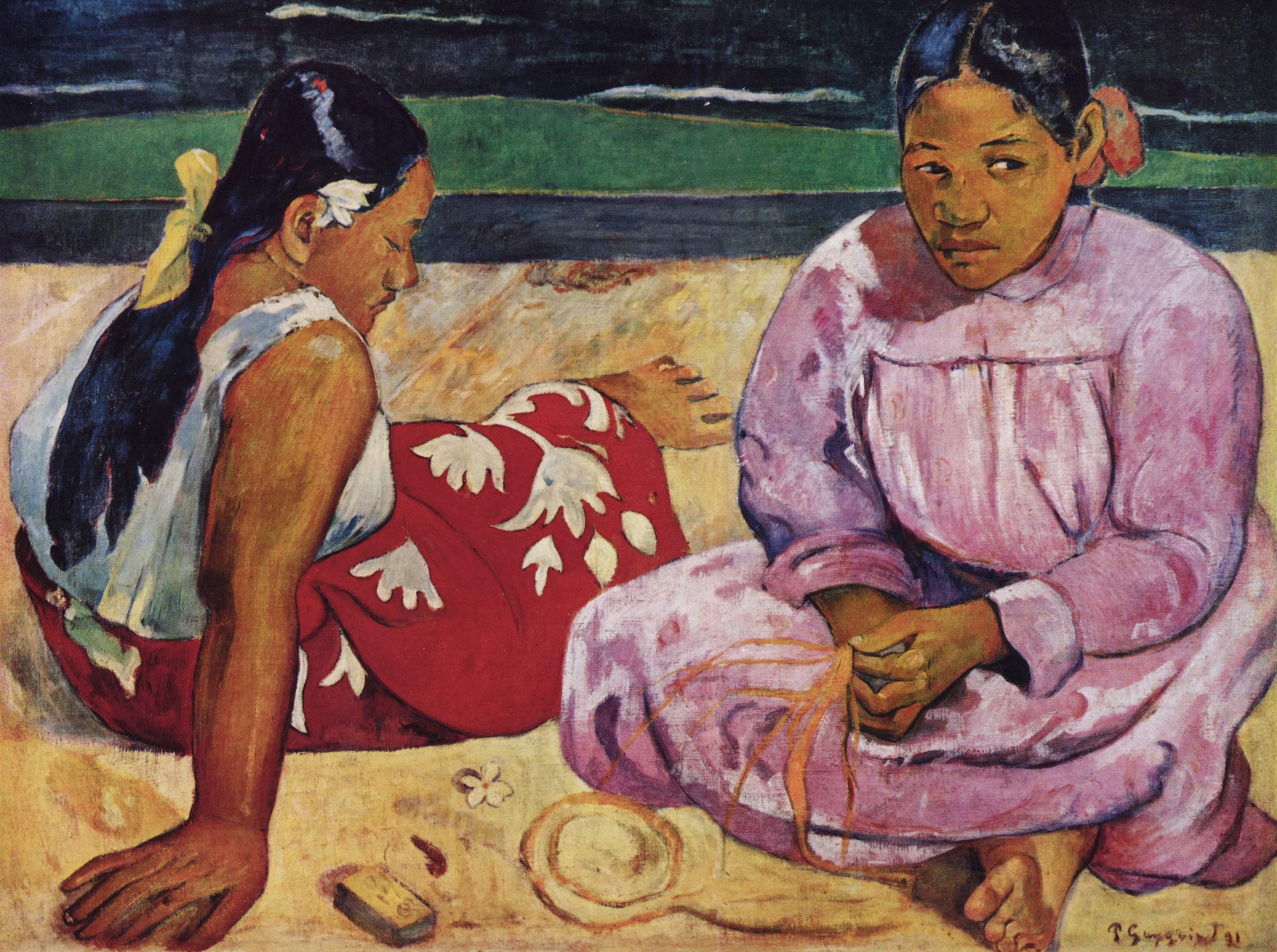 Reproduction du tableau « Femmes de Tahiti - Paul Gauguin » par Alpha Reproduction en peinture à l’huile