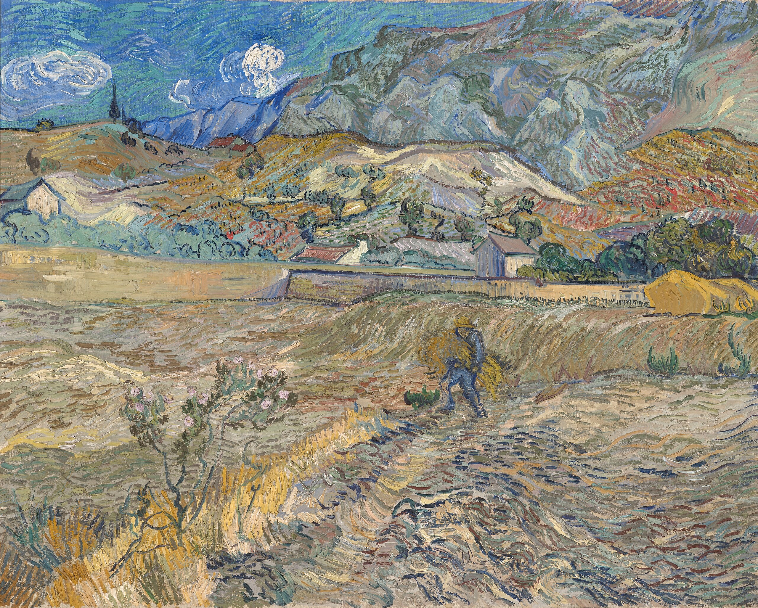 Landscape at Saint-Rémy - Vincent van Gogh