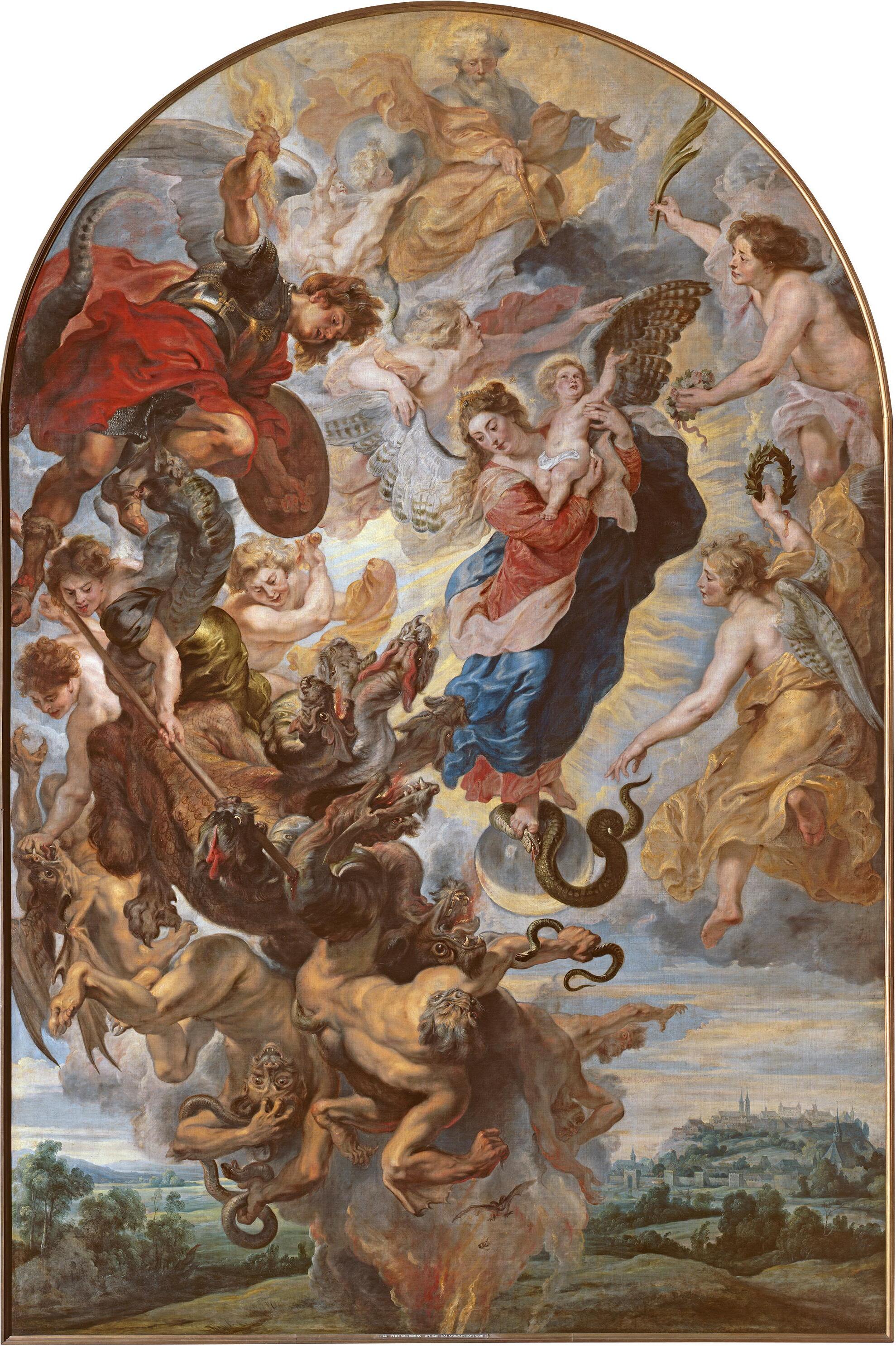 La Vierge comme femme apocalyptique sur la lune - Peter Paul Rubens