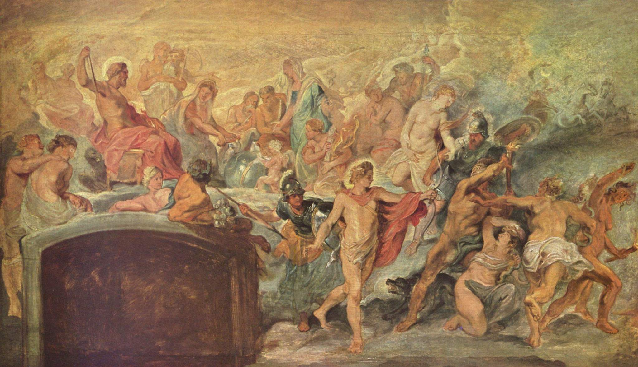 Le Conseil des Dieux (Esquisse pour le Cycle des Médicis) n°14 - Peter Paul Rubens