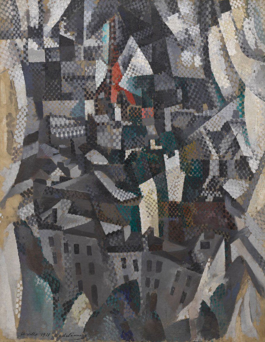 Reproduction du tableau « La ville - Robert Delaunay » par Alpha Reproduction en peinture à l’huile